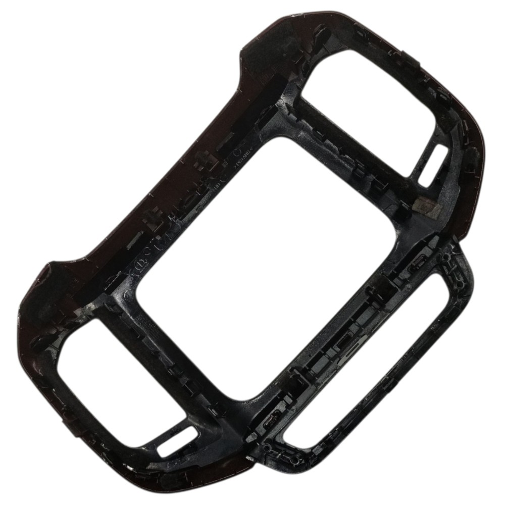 Moldura Painel Central Multimídia Fiat Toro 2021 2020 2019 Preto E Vermelho 4