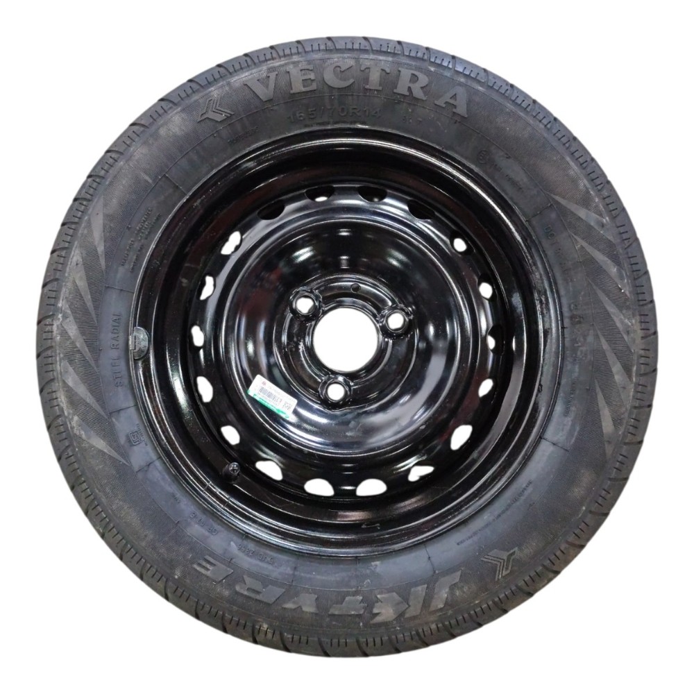 Roda Pneu Estepe Aro 14 165/70 81t Renault Kwid 18 19 20 21 Preto