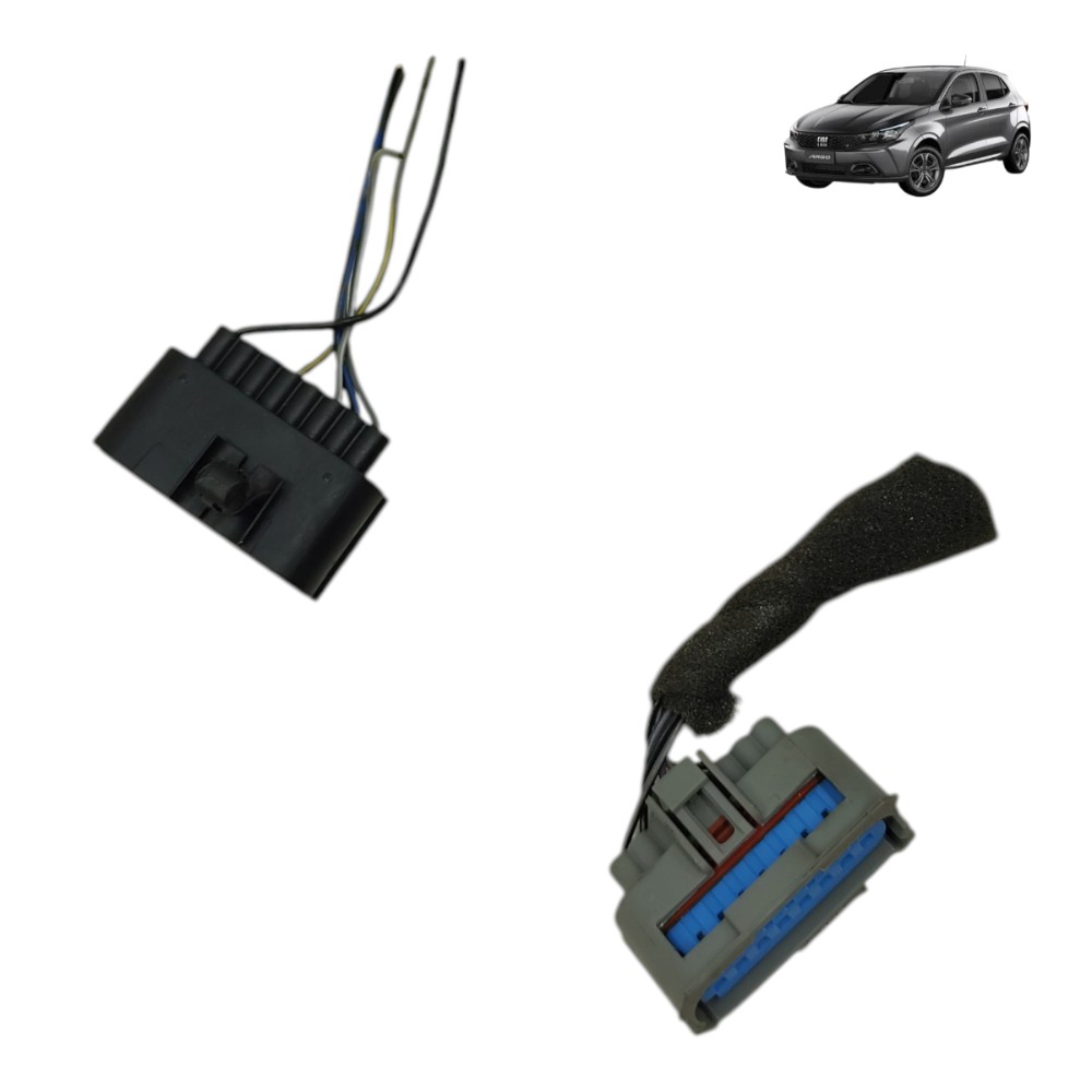 Par plug conector retrovisor direito fiat argo 2024 1
