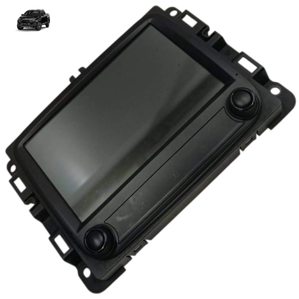 Tela Central Multimídia Fiat Toro Freedom 2021 2020 2019 18 Preto 1