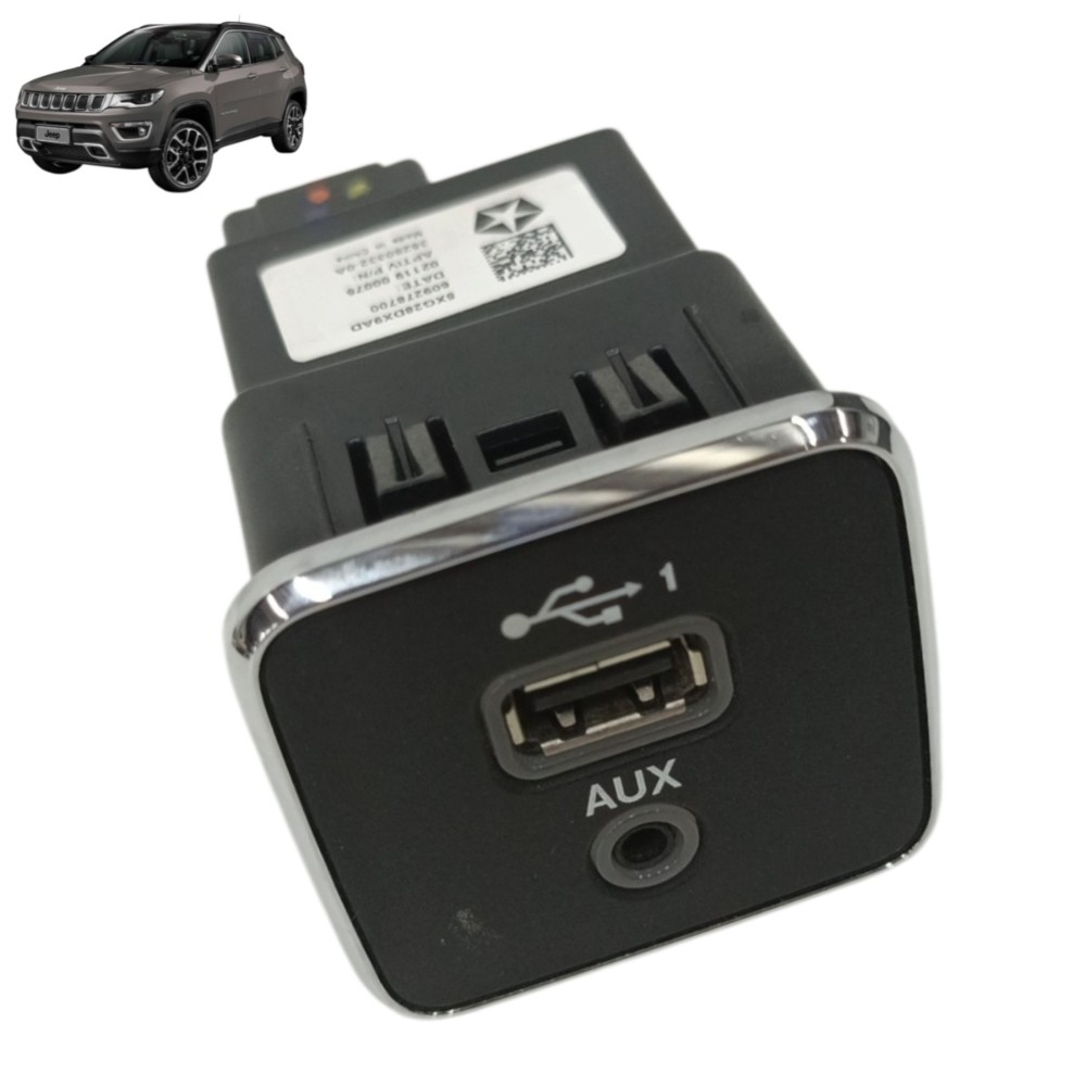 Entrada Usb Auxiliar Console Central Jeep Compass 2019 2020