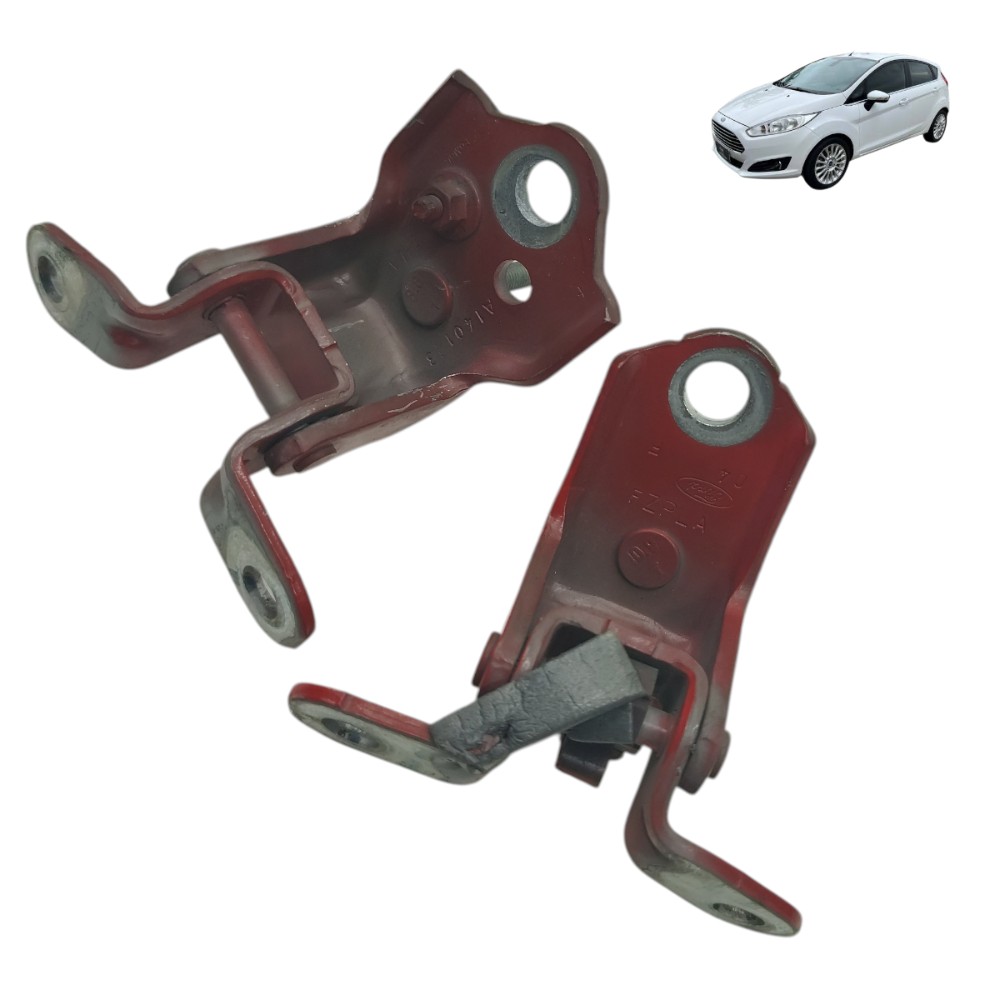 Par dobradiça dianteira direita Ford New Fiesta 2013 2014 15 1