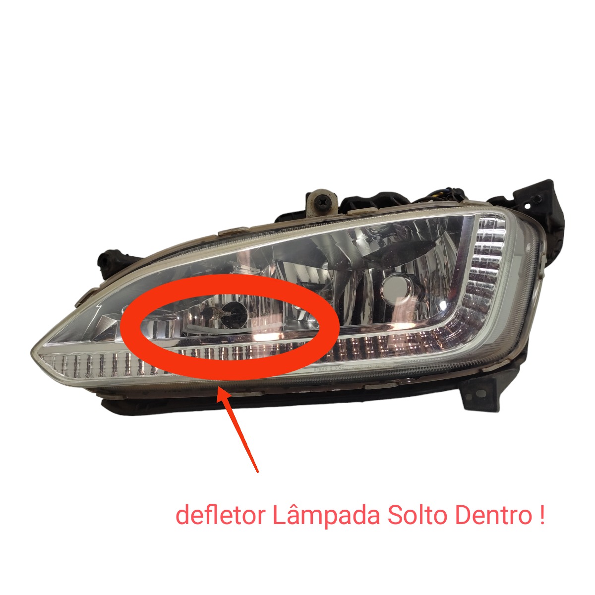 Farol Milha Esquerdo Hyundai Santa Fé 2015 2016 2017 2018 Transparente 1