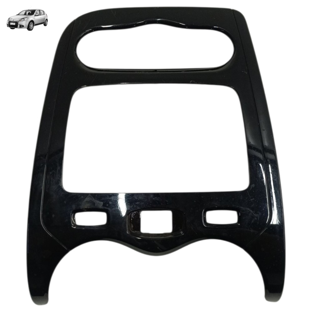 Moldura painel central Renault Sandero Stepway 2014 2013 12