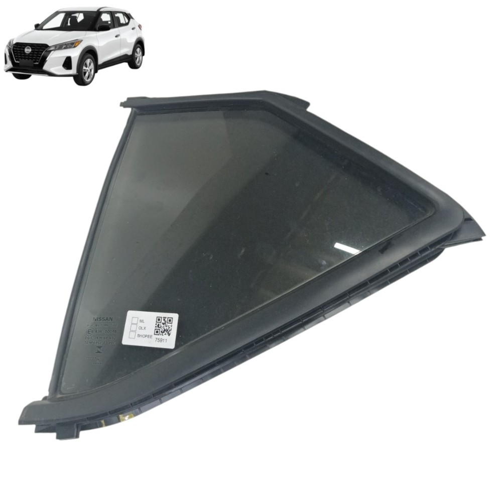 Vidro fixo lado esquerdo nissan kicks 2024 2023 2022 2021