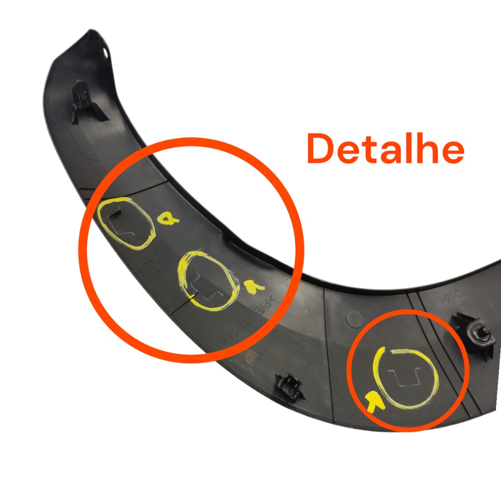 Moldura Paralama Traseira Direito Renault Kwid 2024 Detalhe 2