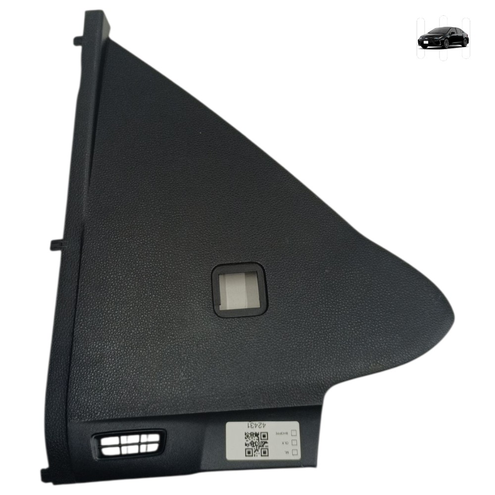 Acabamento Lateral Esquerdo Painel Toyota Corolla 2023 2024 Preto Moldado 1