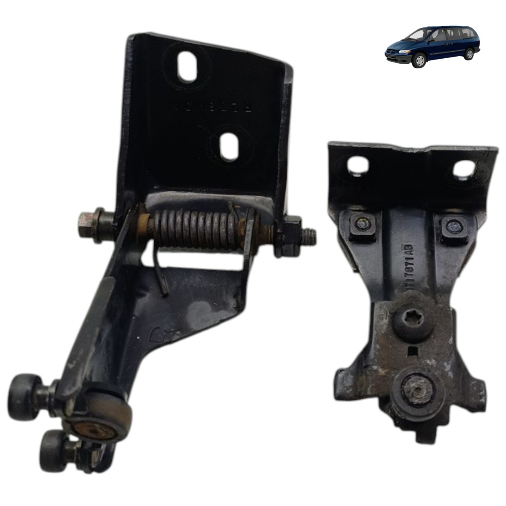 Par Corrediça Porta Traseira Direita Grand Caravan 1999 2000 4
