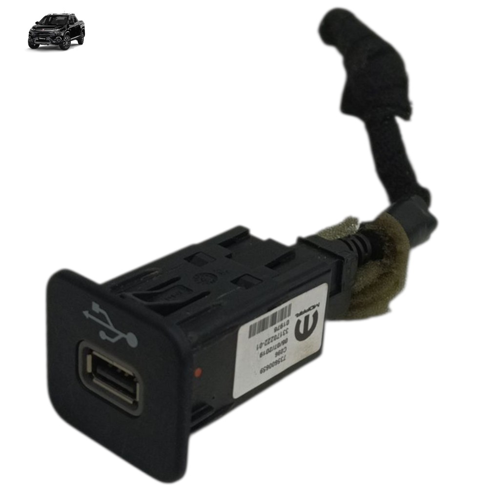 Entrada Usb Traseira Console Fiat Toro 2018 2019 2020 2021 1