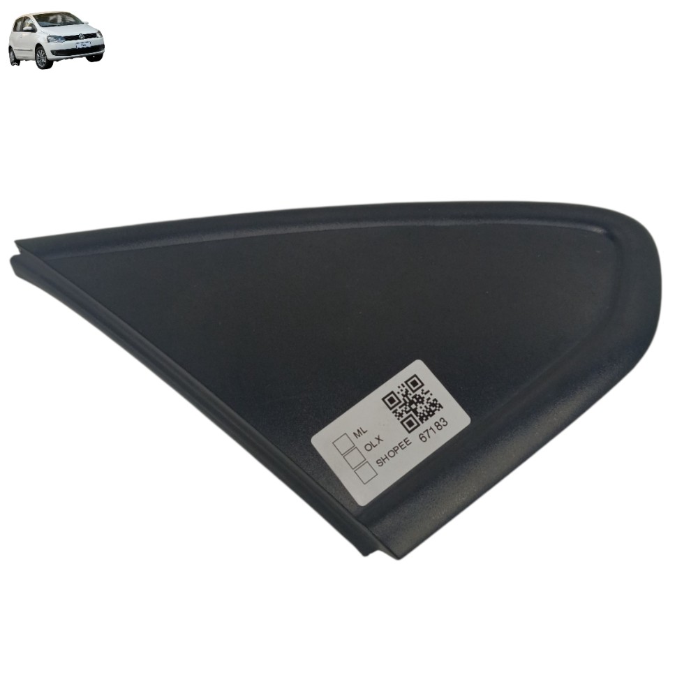 Acabamento Externo Retrovisor Dianteiro Direito Vw Fox 2014 Preto