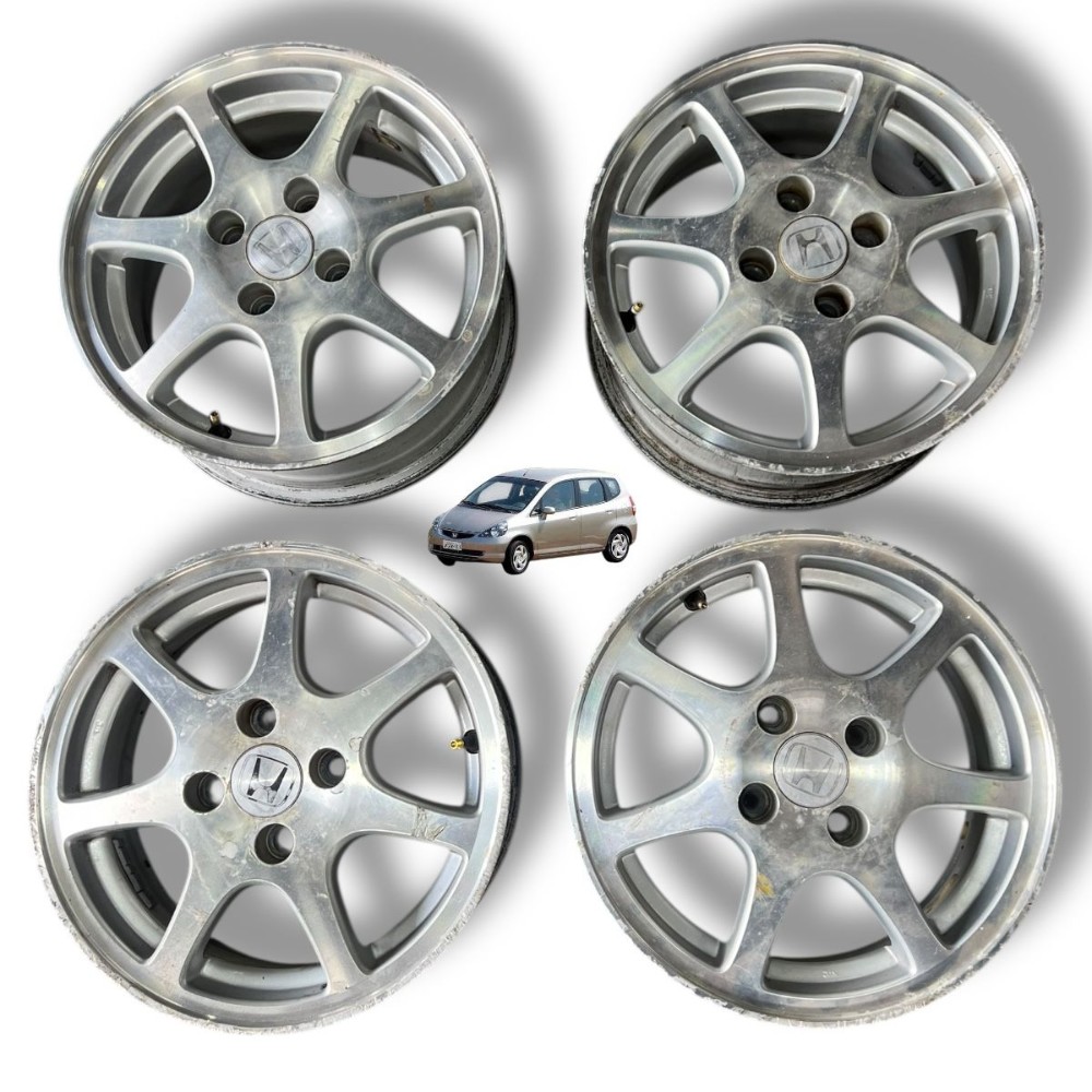 Jogo Roda Liga Aro 14 Honda Fit 2004 2005 2006 2007 4×100 Diamantado 1