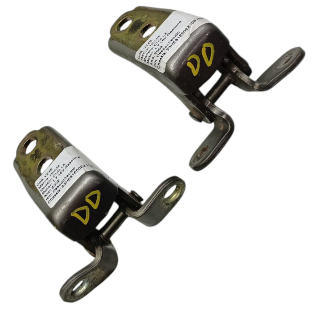Par Dobradiça Porta Dianteira Direita Honda Civic G7 2002 3