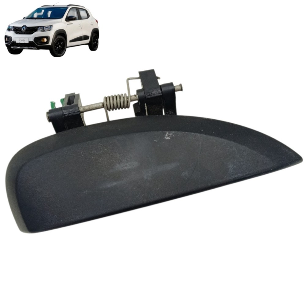 Maçaneta Externa Traseira Direita Renault Kwid 2019 2020 Preto Traseira