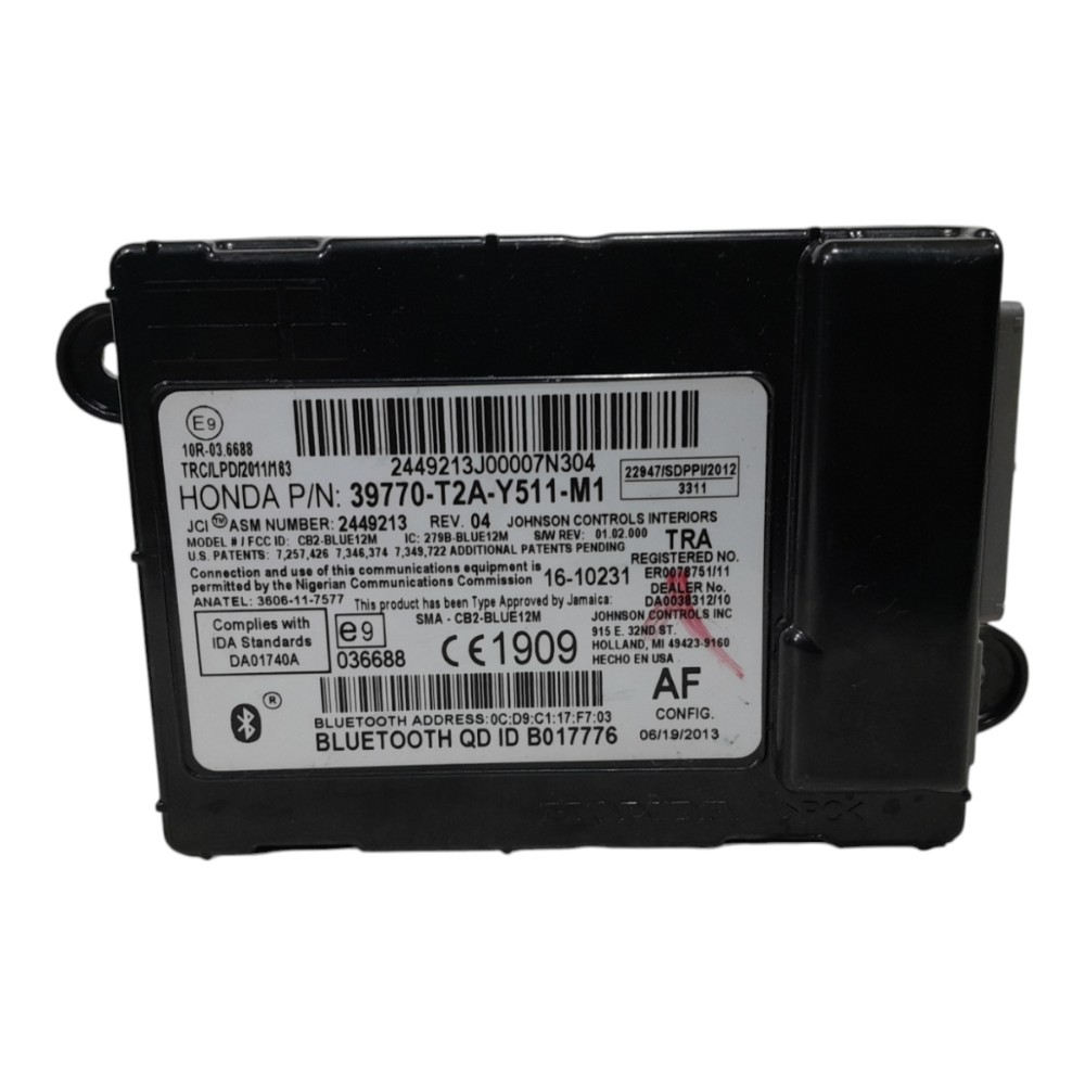 Módulo Bluetooth Honda Accord 2.4 2013/2017