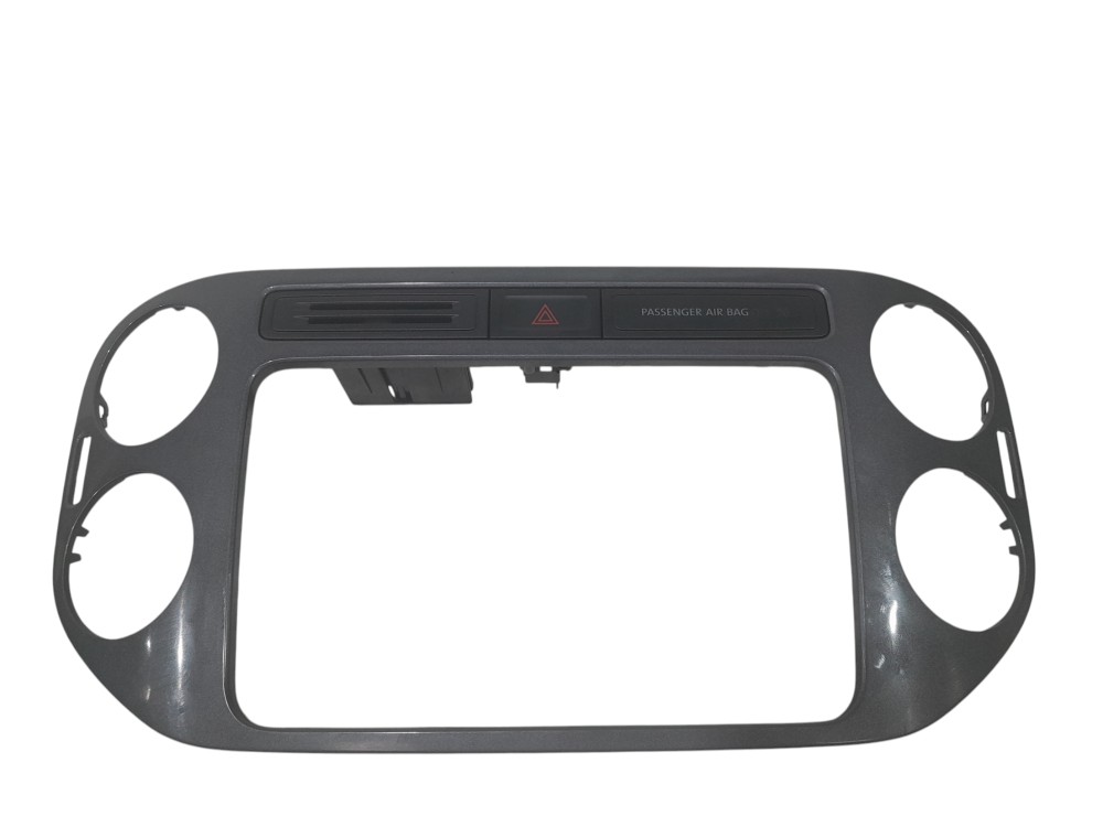 Moldura Painel Central Multimídia Vw Tiguan 2012 Á 2017
