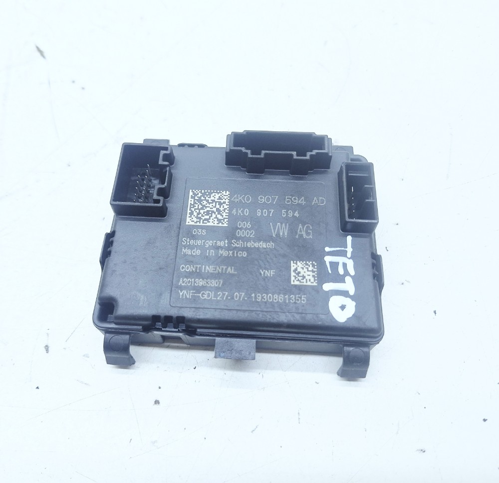 Módulo Teto Solar Vw Jetta Gli 2.0 2019 4k0907594ad