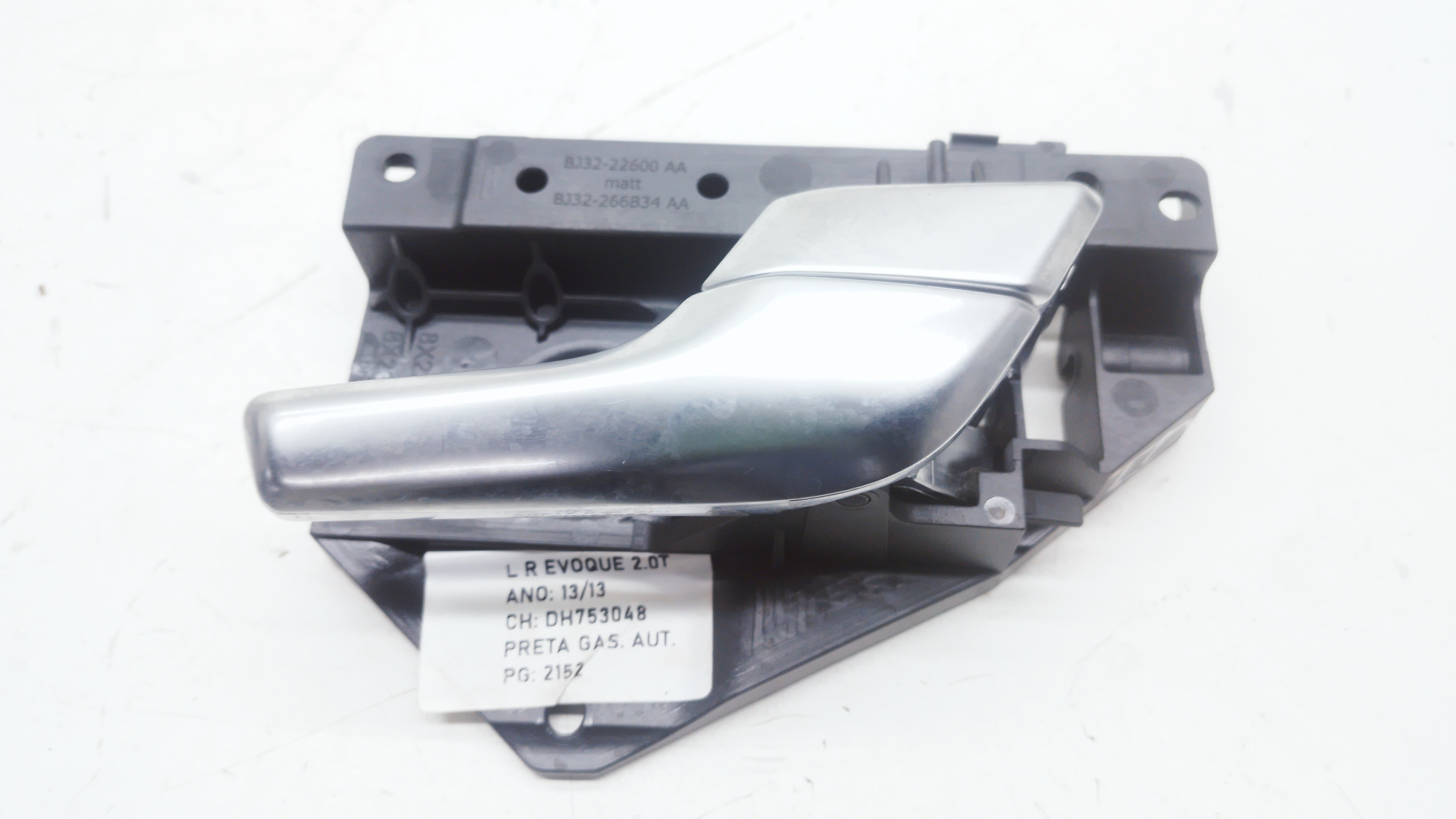 Maçaneta Interna Traseira Direita Land Rover Evoque 2.0 2013 Prata