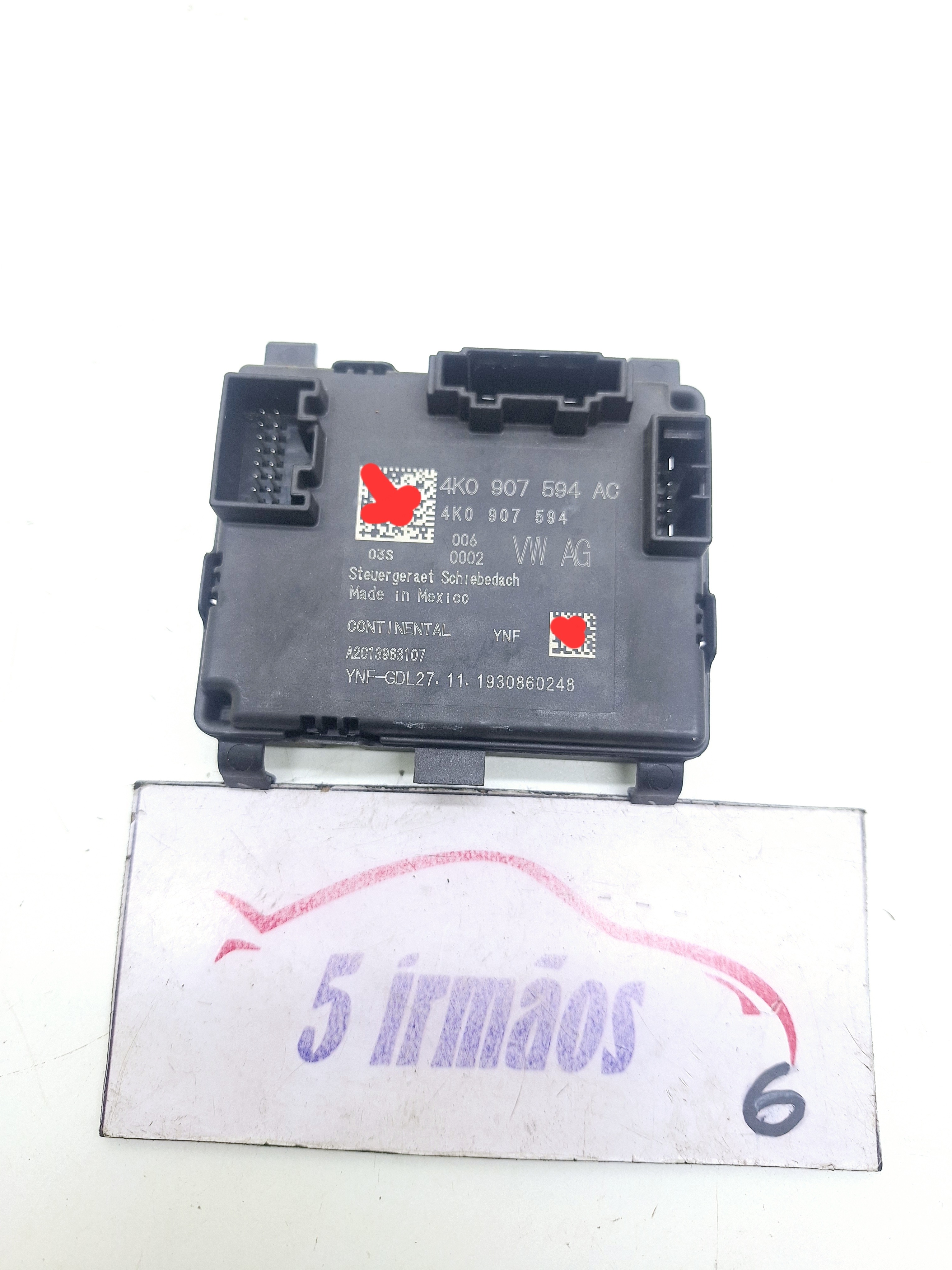 Módulo Teto Solar Vw Tiguan Tsi 2.0 2020 Nº4k0907594