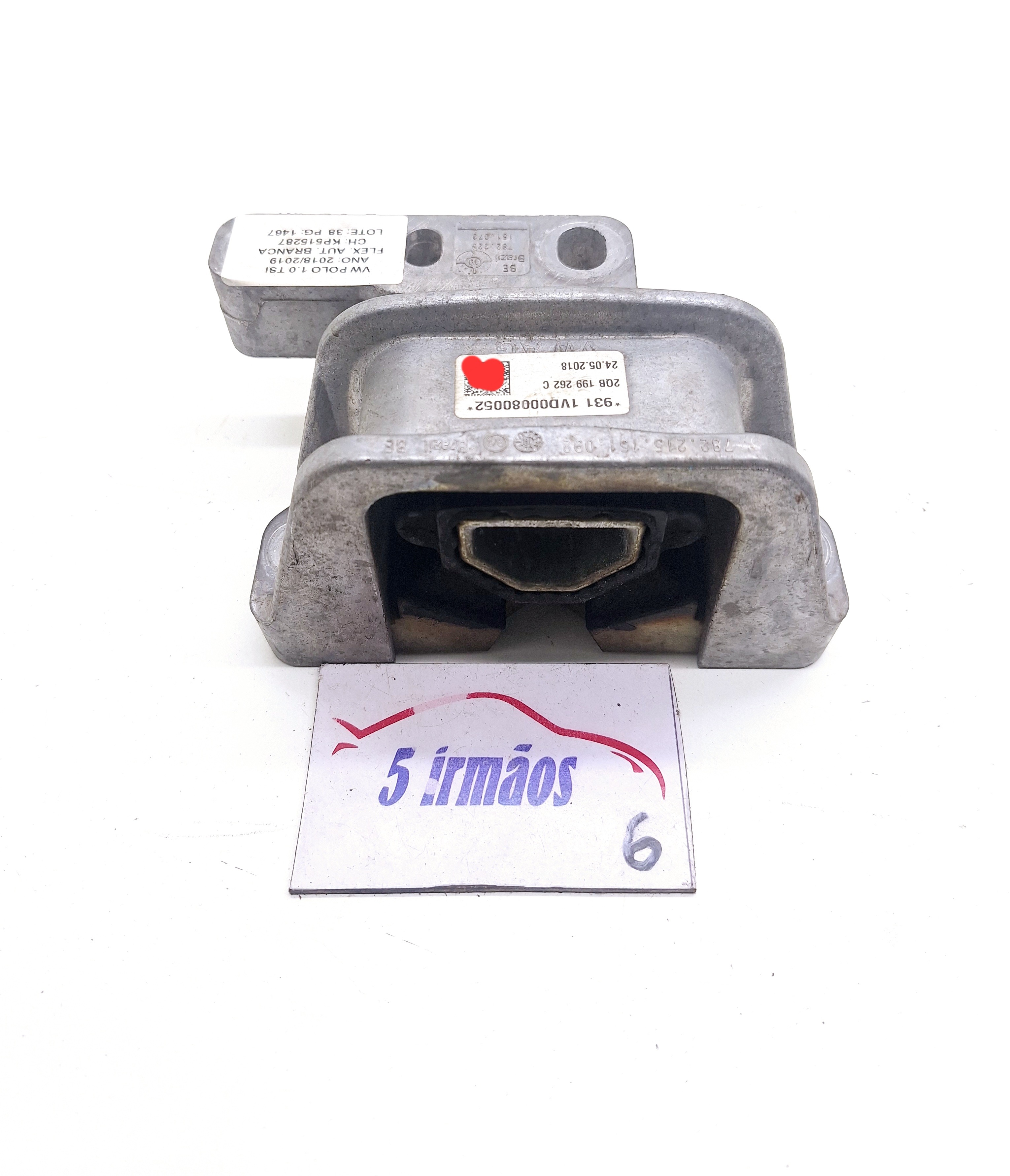 Coxim Direito Motor Vw Polo Tsi 1.0 2019 Nº2qb199262c