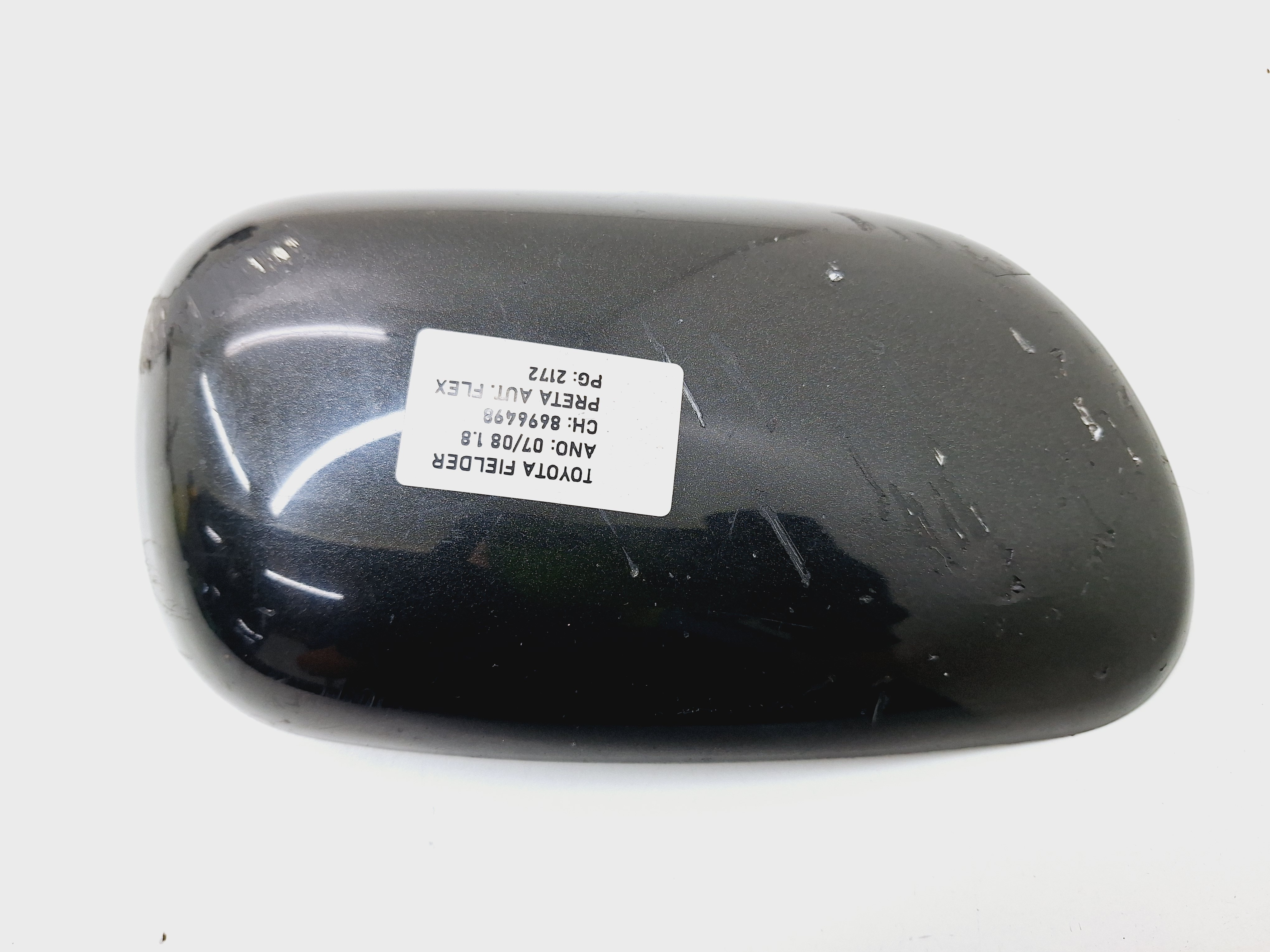Capa Retrovisor Direito Toyota Fielder 1.8 2007 2008  Preto