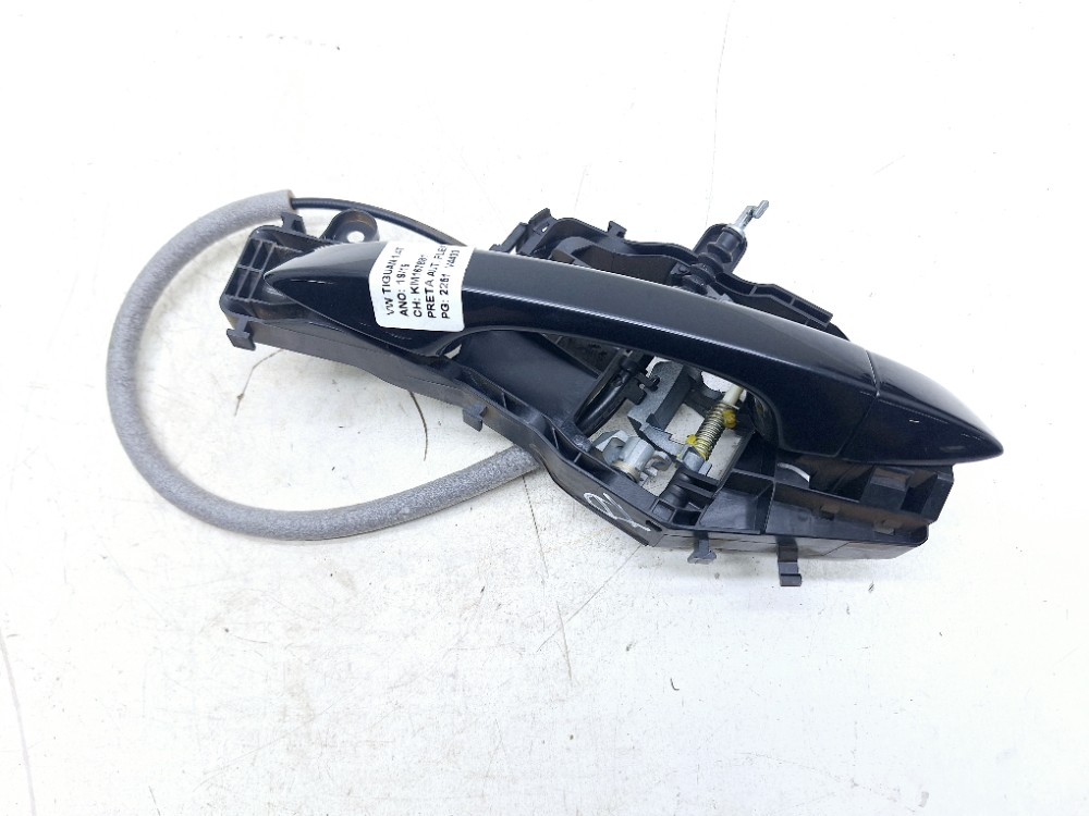 Maçaneta Externa Traseira Direita Vw Tiguan Tsi 1.4 2019  Preto