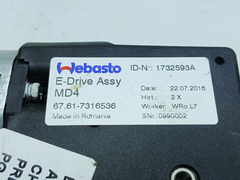 Motor Teto Solar Bmw 320 2.0 2016 2017 1732593a