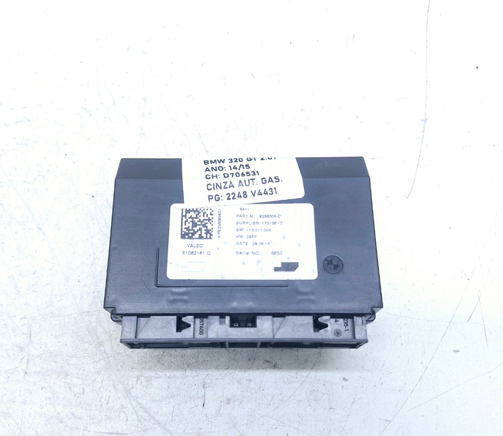 Módulo Ar Condicionado Bmw 320i Gt 2.0 2015 935600401