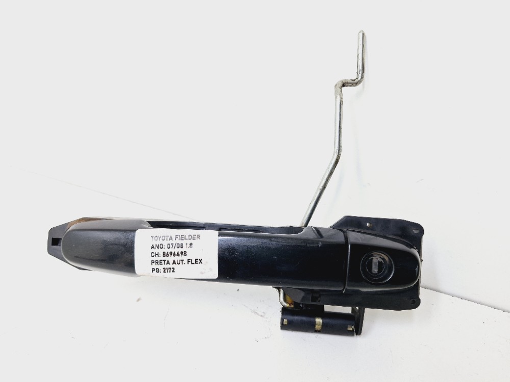 Maçaneta Externa Dianteira Direita Toyota Fielder 2007 2008 Preto Dianteira