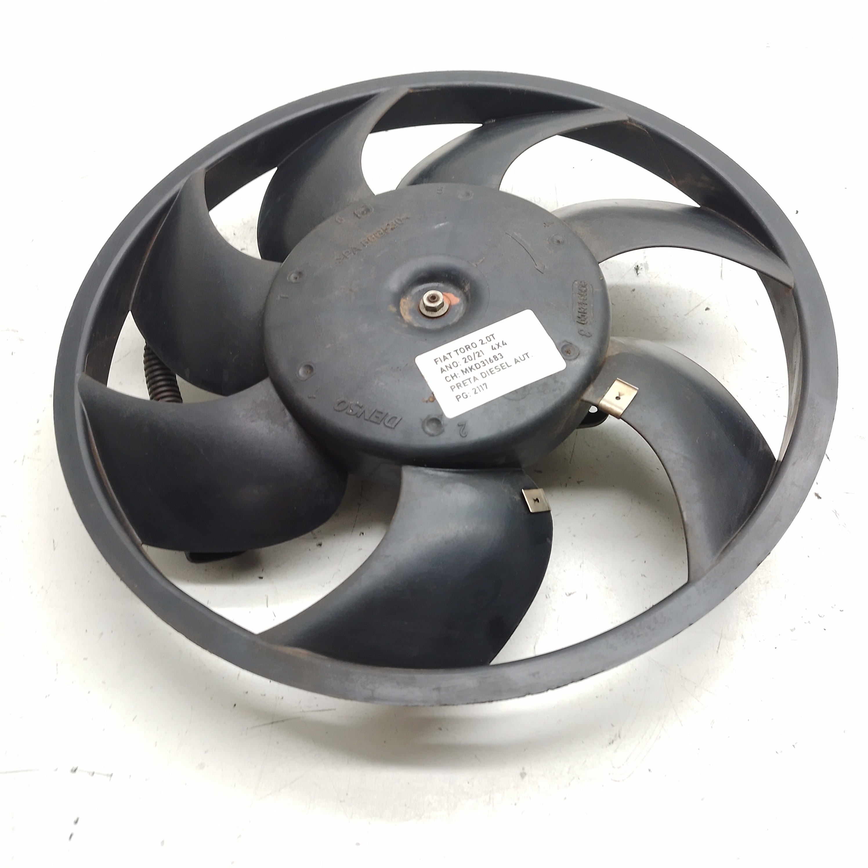 Ventoinha Radiador C / Motor Fiat Toro 2.0 2020 / 2021