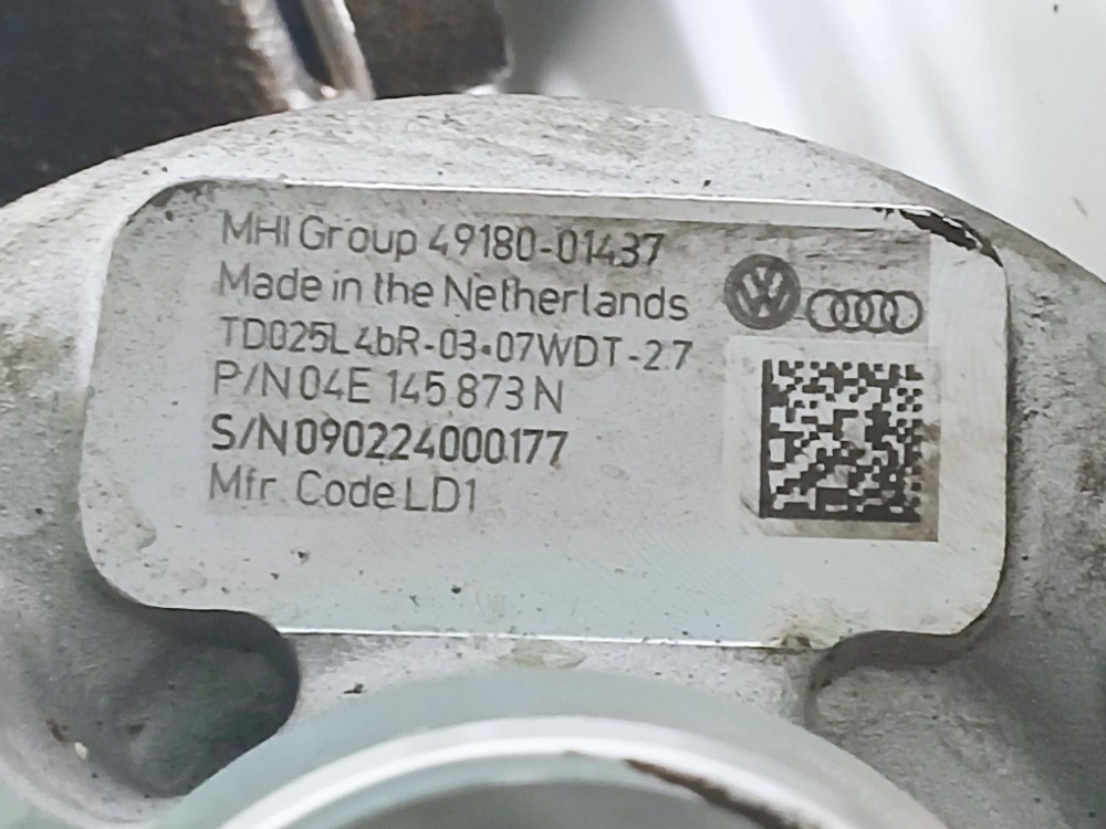 Turbina Vw Tcross 1.4 Highline Tsi 2025 04e145873n Km 6.202 – 5