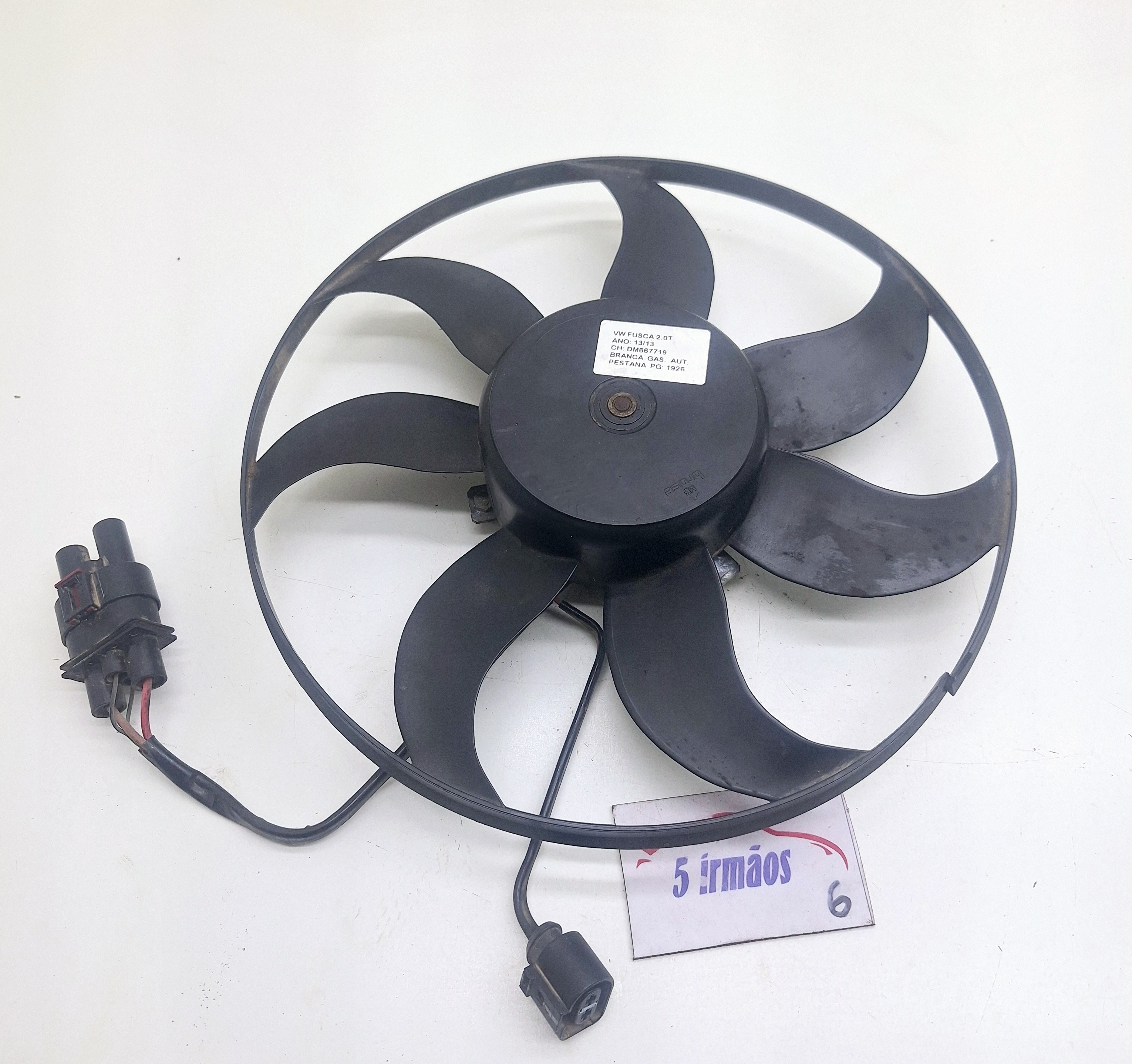 Ventoinha Radiador Maior C/ Motor Vw Fusca Tsi 2.0 2013