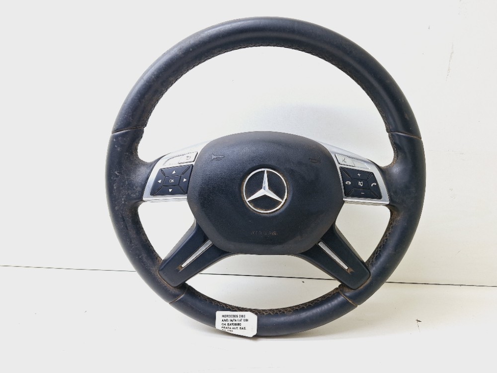 Volante Aro Direção Mercedes C180 1.6 2014  Preto