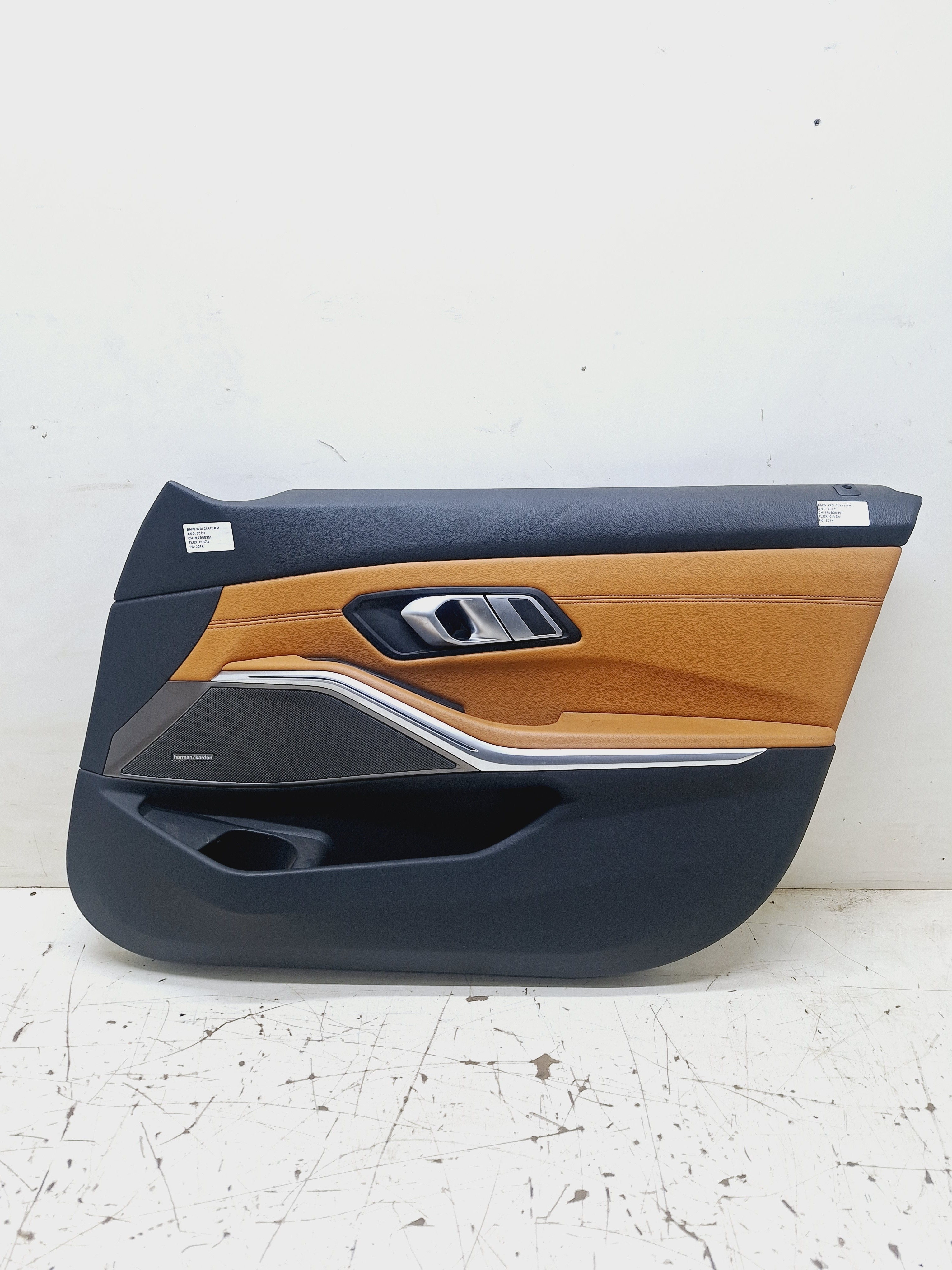 Forro Porta Dianteiro Direito Bmw 320i 2.0 Turbo 2021 Preto