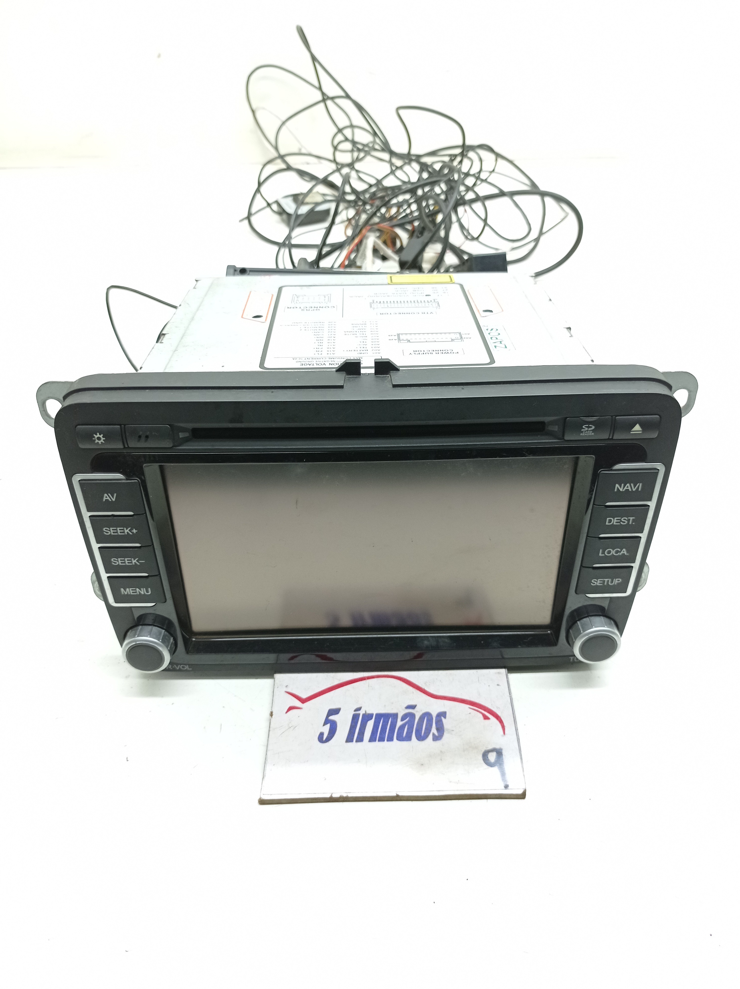 Tela Visor Multimídia Vw Jetta 2.5 2008 / 2009 / 2010