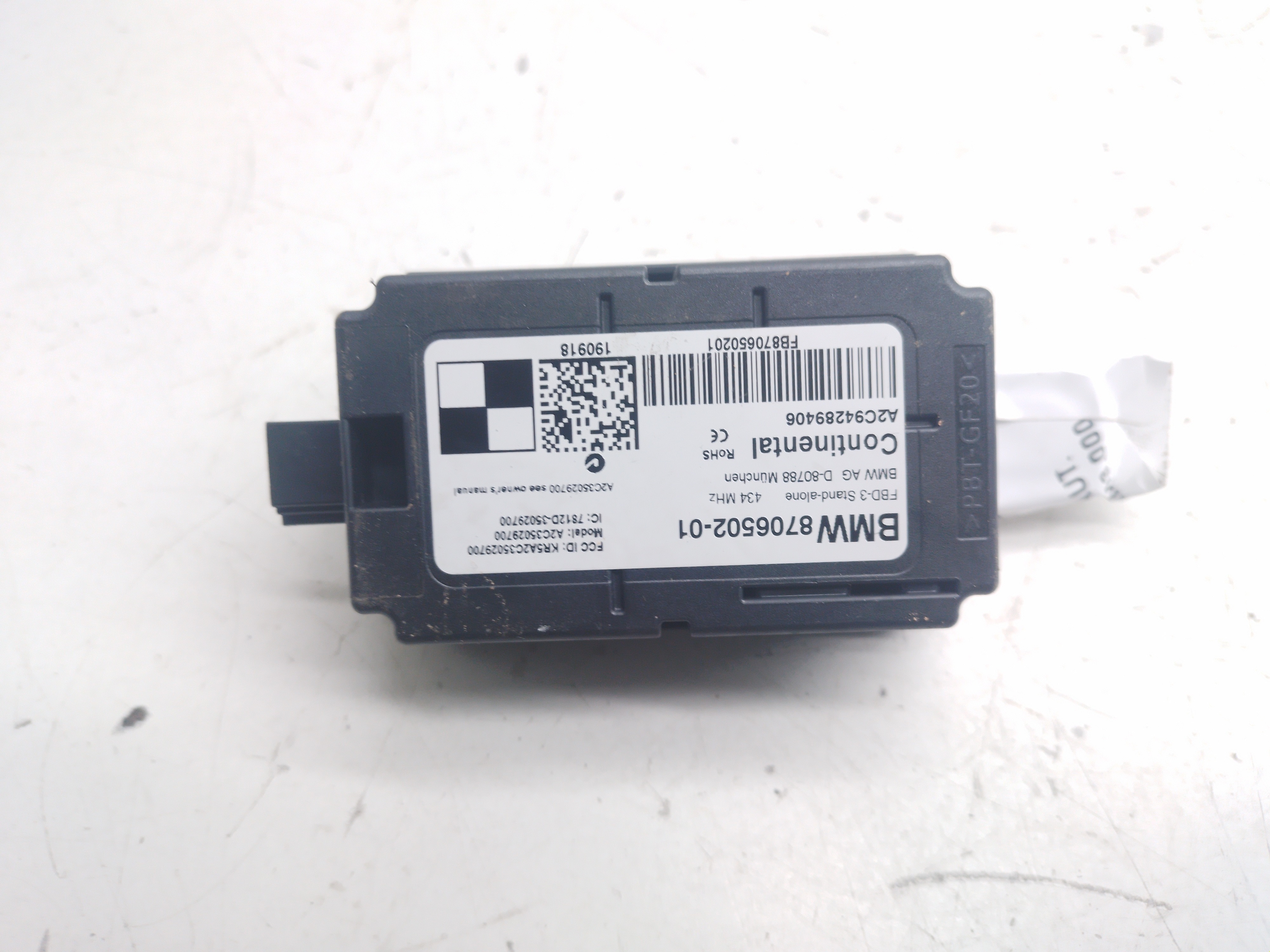 Módulo Controle Remoto Mini Cooper Jcw 2.0 2019 870650201