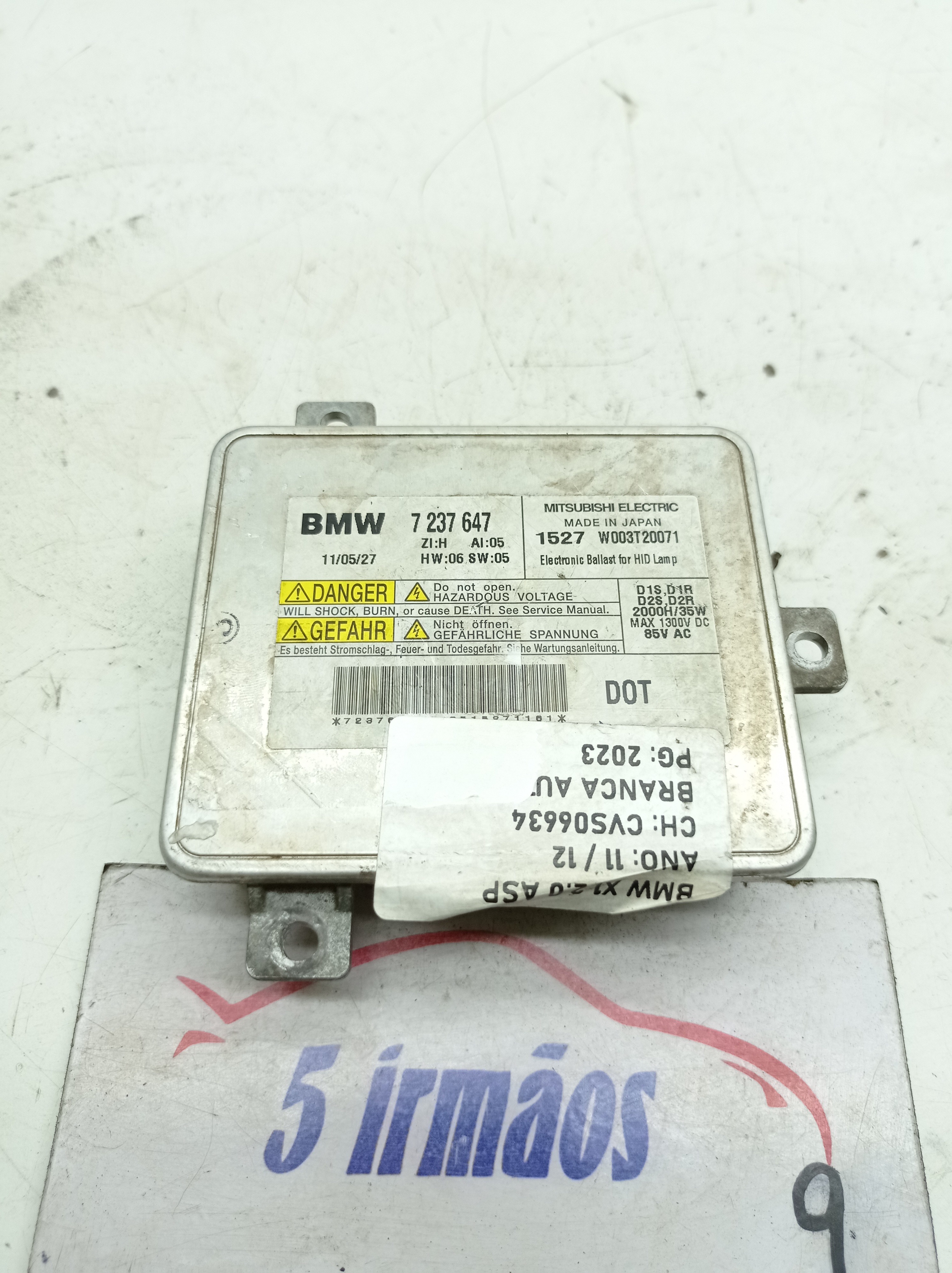 Módulo Reator Farol Xenon Bmw X1 2.0 2011 / 2012 N7237647