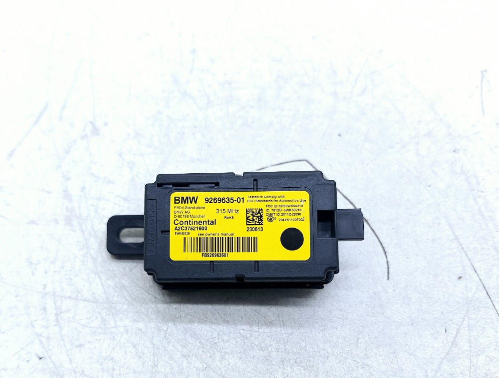 Módulo Sensor Alarme Bmw 125i 2.0 2013 2014 926963501