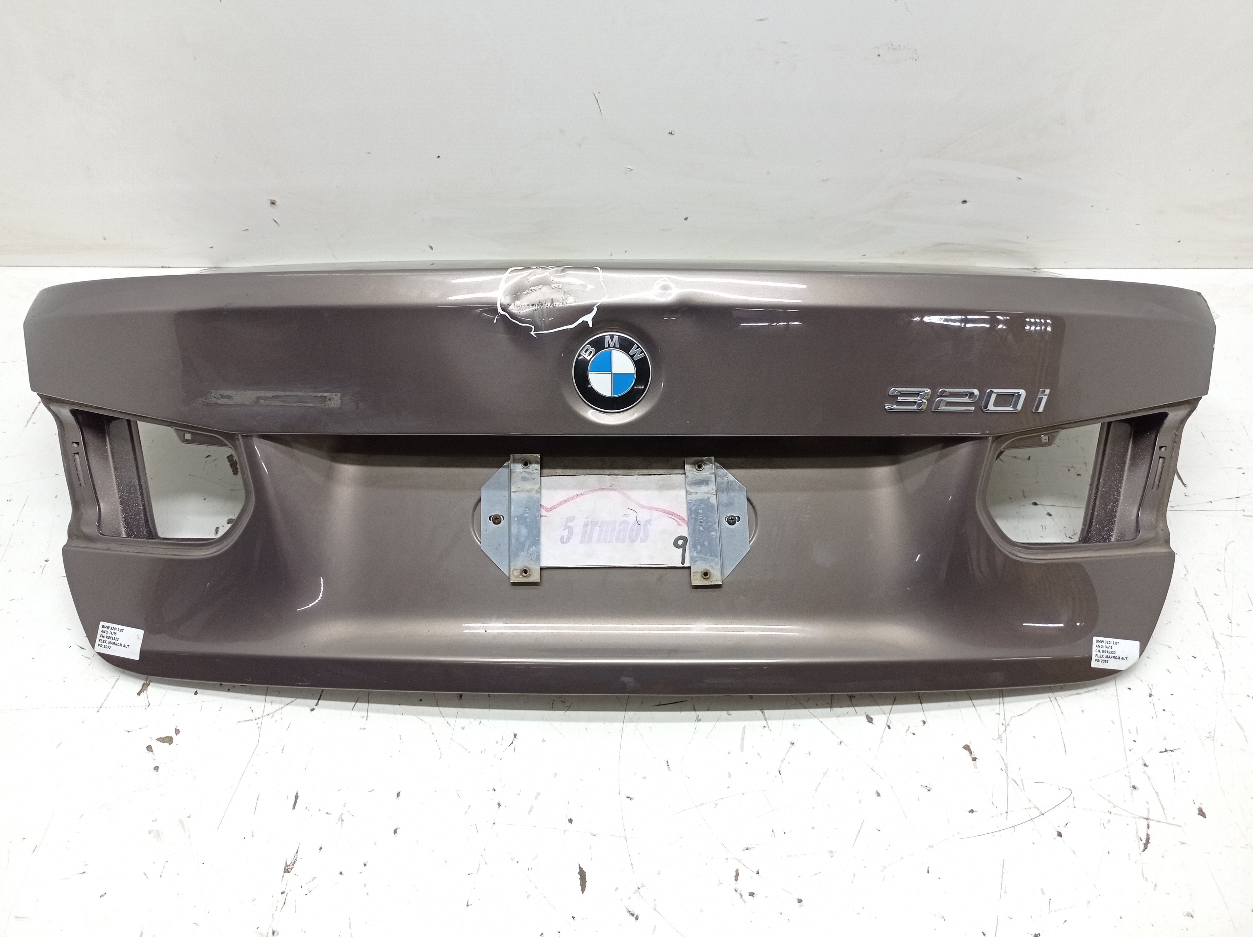 Tampa Traseira Porta Malas Bmw 320i 2.0 Turbo 2014 / 2015