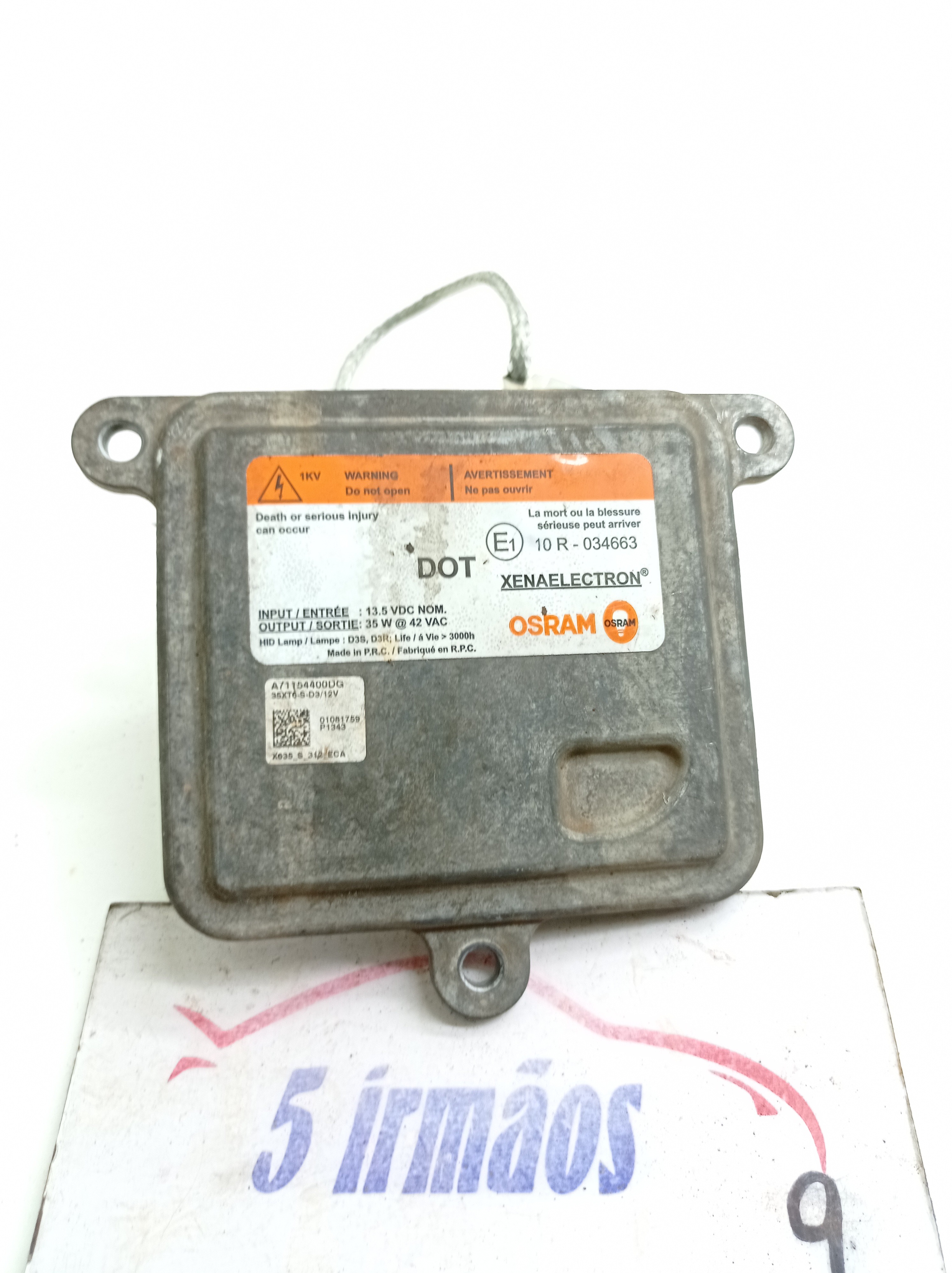 Reator Farol Range Rover Evoque 2.0 2014 A71154400dg