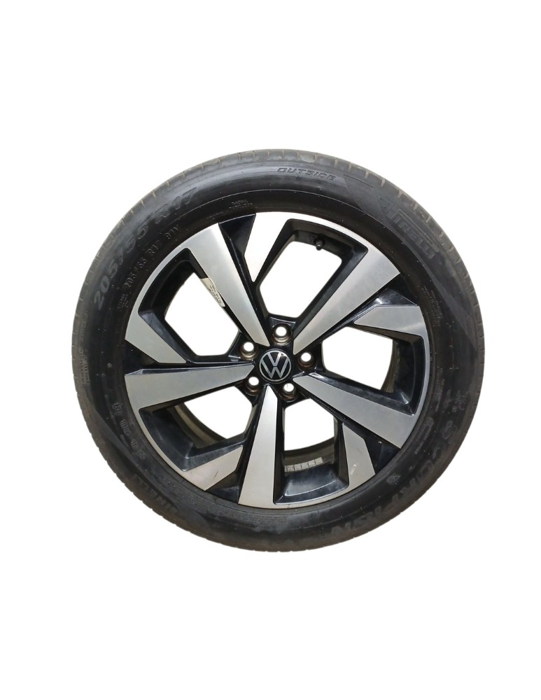 Roda C Pneu Aro 17 205 55 Vw Nivus Tsi 1.0 2024