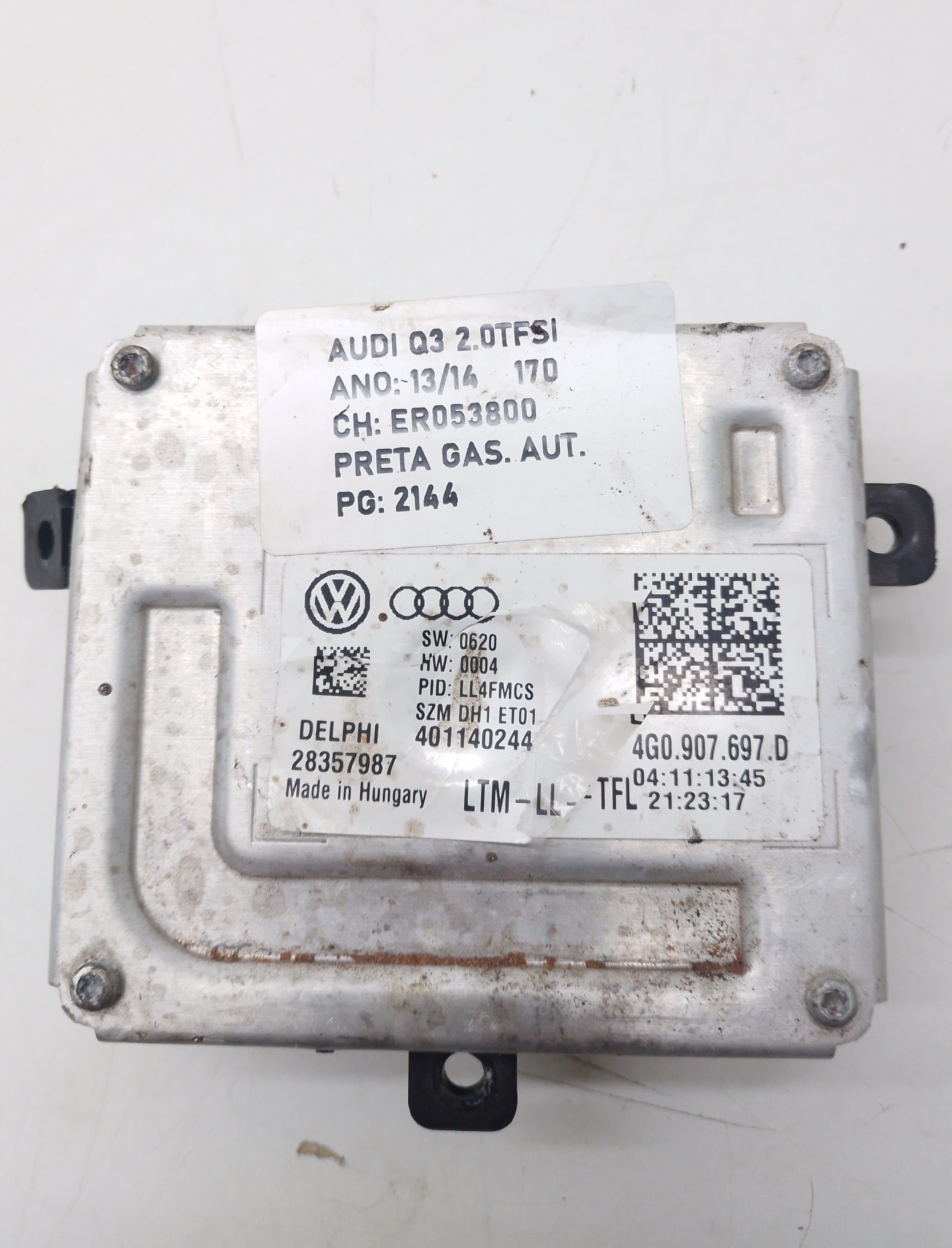Módulo Reator Farol Led Audi Q3 Tfsi 2.0 2013 N4g0907697d