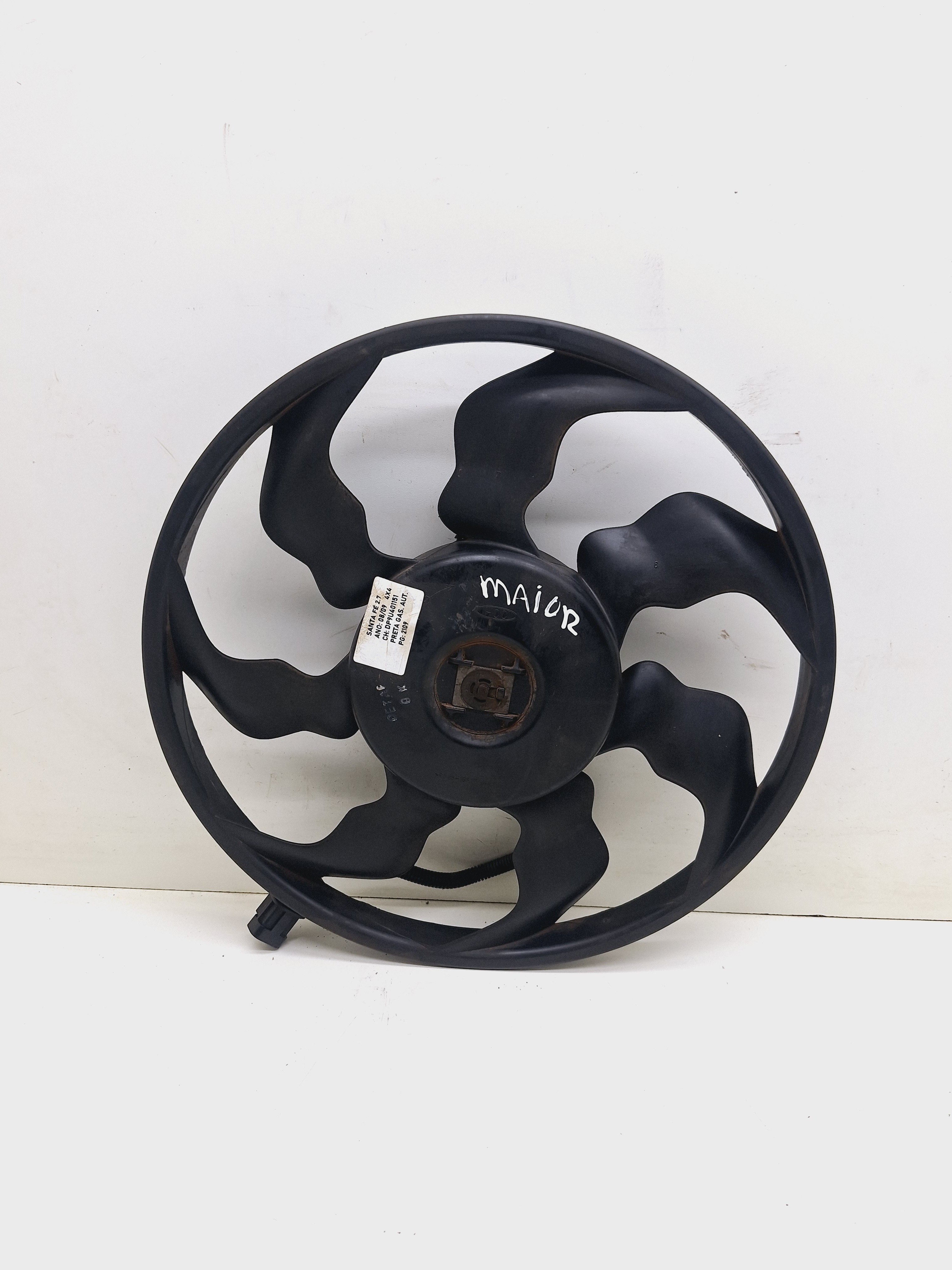 Ventoinha Radiador Maior C/ Motor Hyundai Santa Fé 2.7 2009