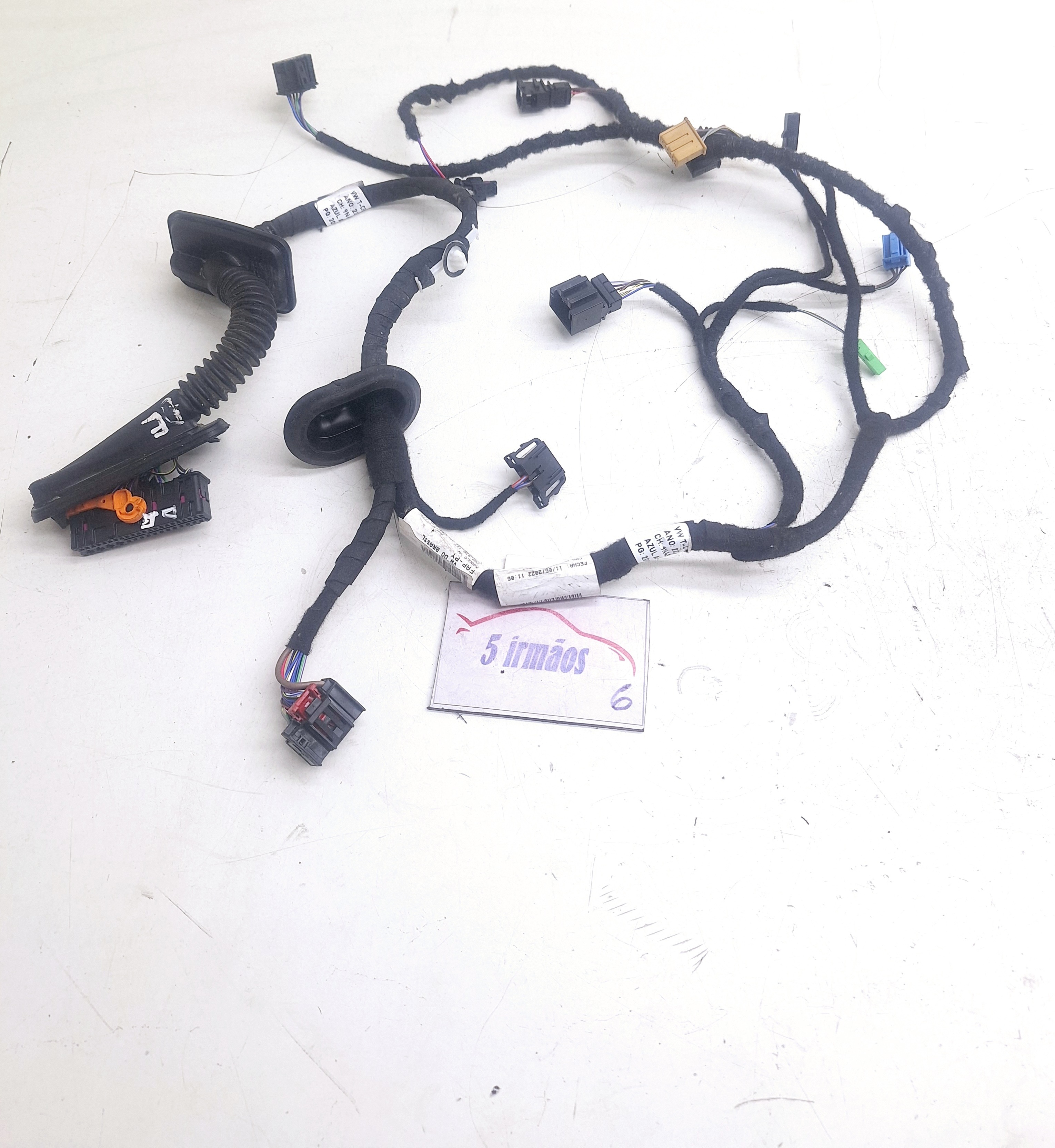 Chicote Porta Dianteira Esquerda Vw Tcross 1.4 Aut 2021/2022
