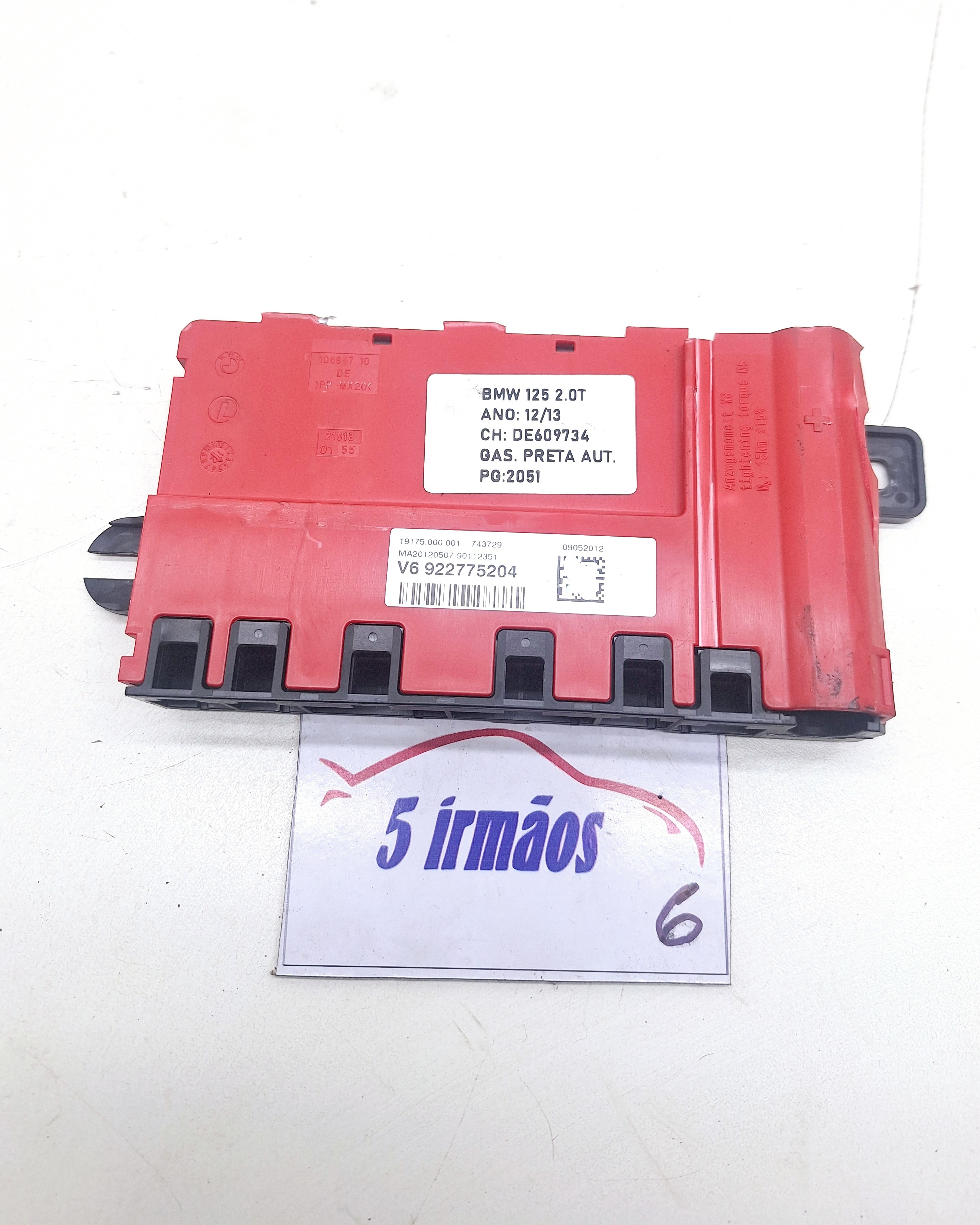 Módulo Terminal Bateria Bmw 125 2.0 Turbo 2013 Nº922775204