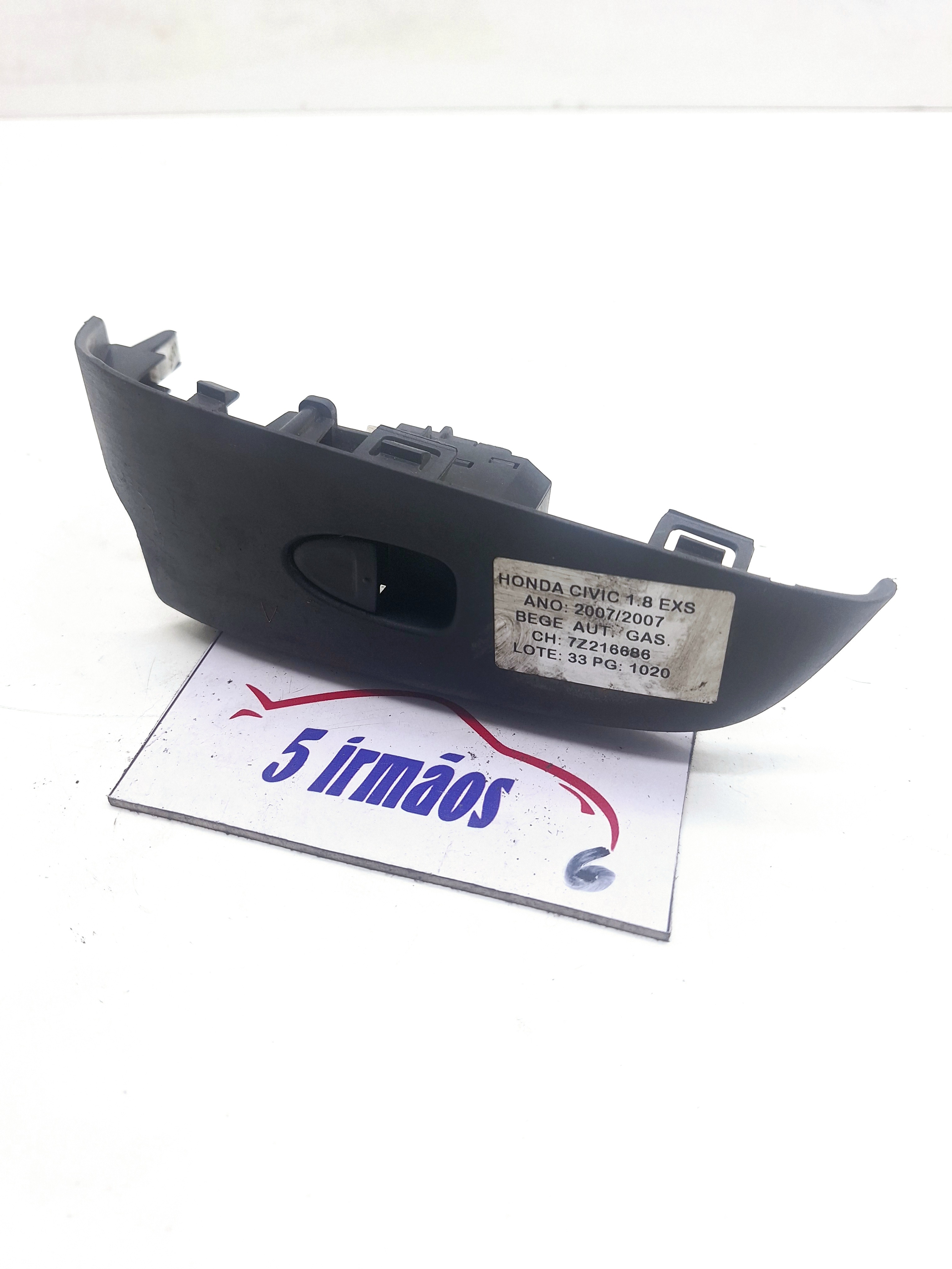 Botão Vidro Traseiro Esquerdo Honda Civic 1.8 2007 2008