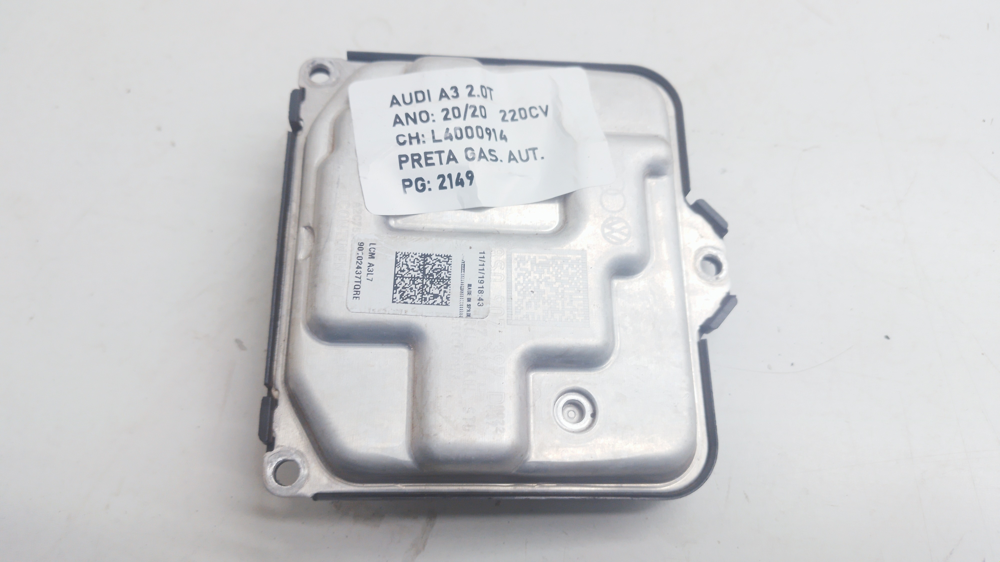 Módulo Reator Farol Direito A3 2020 Nº8s0907397d