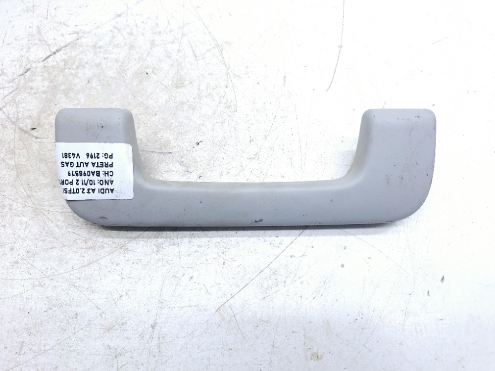 Alça Teto Pqp Traseiro Direito Audi A3 2.0 2010 2011 Branco