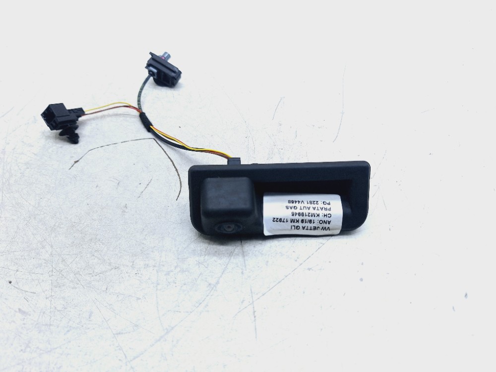 Câmera Ré C Abertura Tampa Porta Malas Vw Jetta Gli 2.0 2019