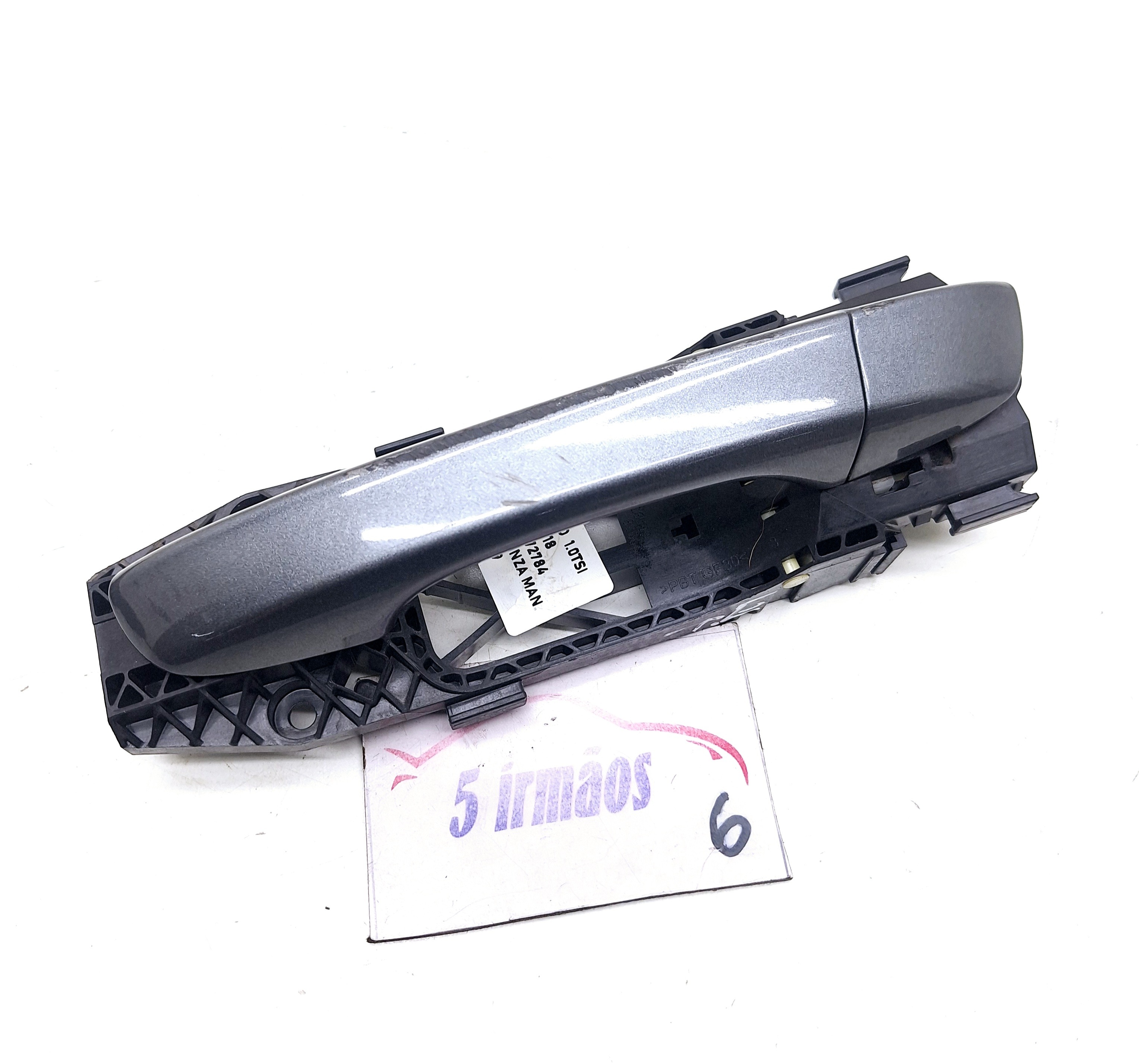 Maçaneta Externa Traseira Esquerda Vw Polo Tsi 1.0 2017/2018 Cinza