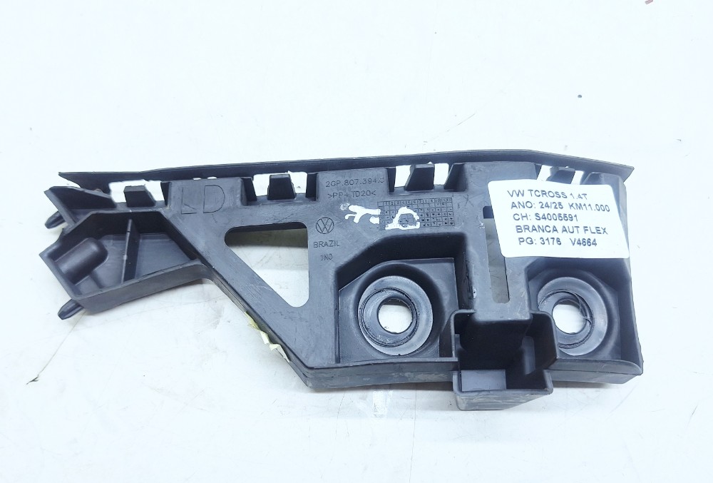 Guia Direito Parachoque Traseiro Vw Tcross Tsi 1.4 2025b
